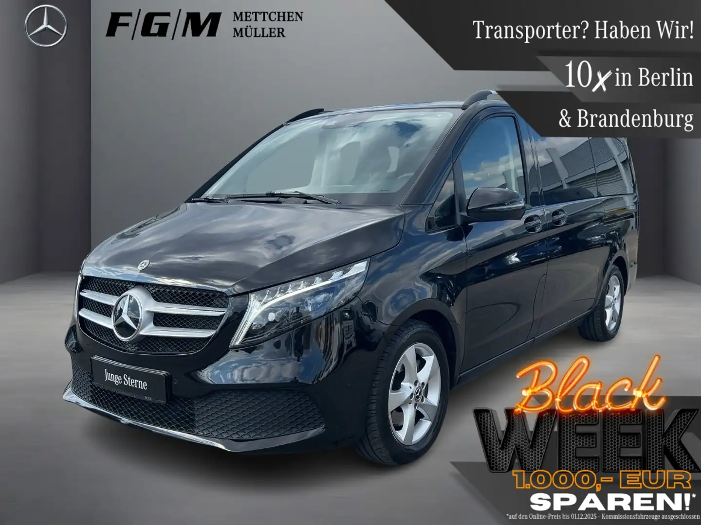 Mercedes-Benz V 250 d EDITION lang TWA|AHK|CarPlay|EASY-PACK Noir - 1