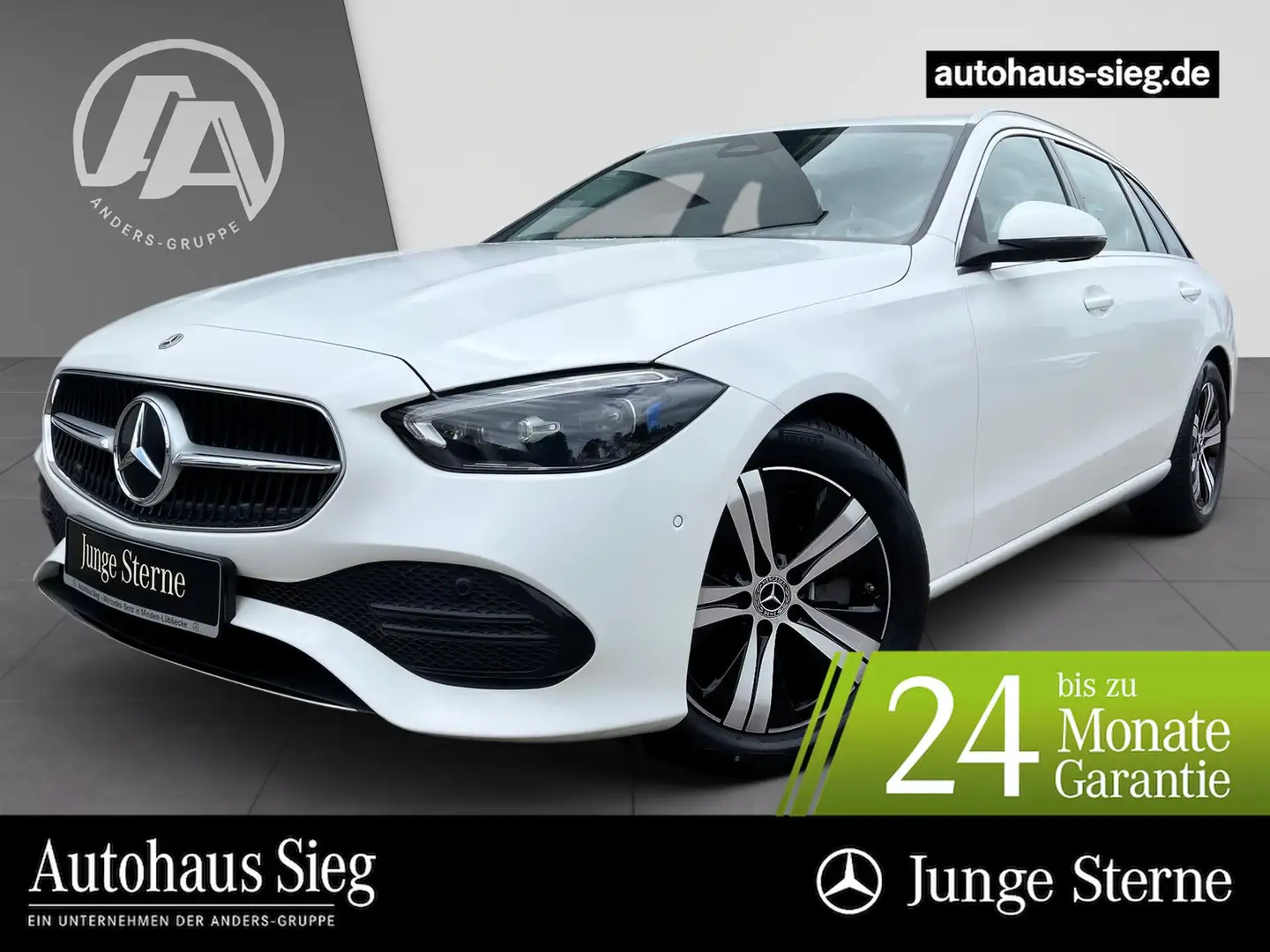 Mercedes-Benz C 200 d T MBUX+SHZ+PDC+Kam+AHK+DIGITAL+EASY+Appl Weiß - 1