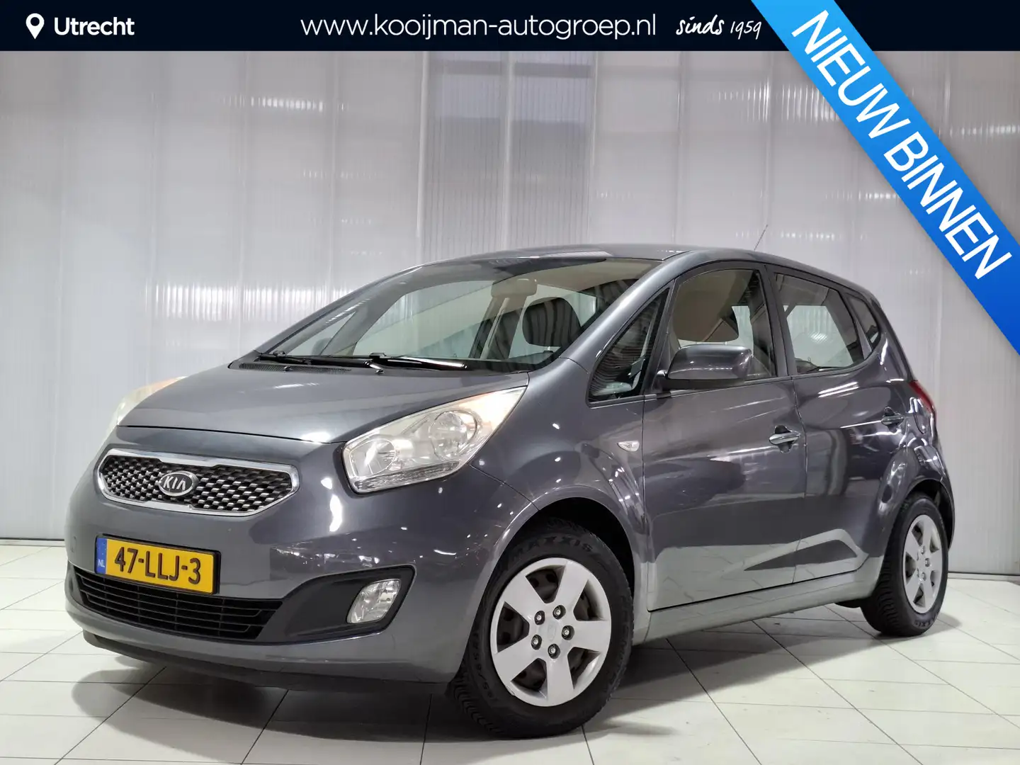 Kia Venga 1.6 CVVT X-tra AUTOMAAT, Airco, cruise control Grijs - 1