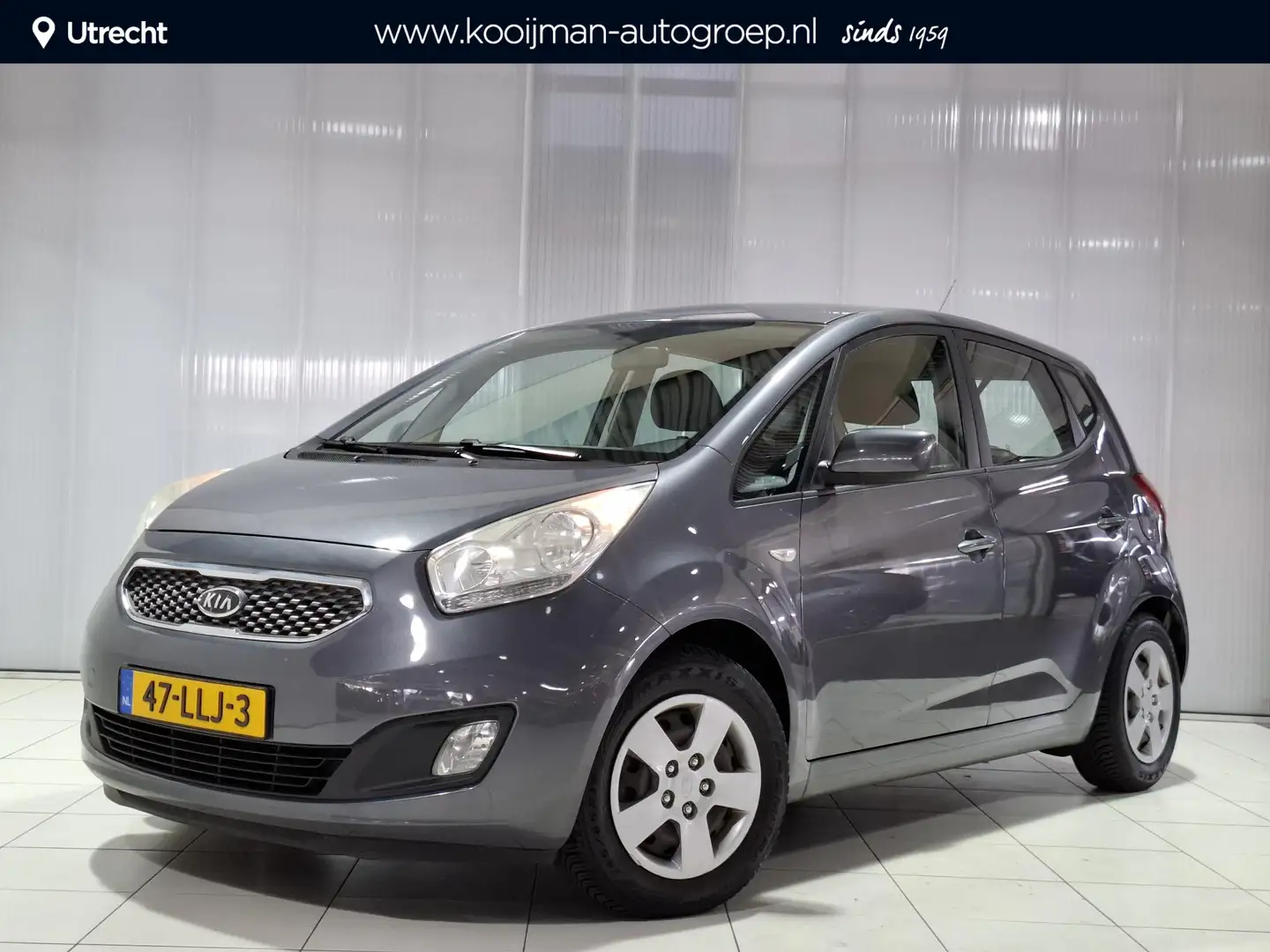 Kia Venga 1.6 CVVT X-tra AUTOMAAT, Airco, cruise control Gris - 1