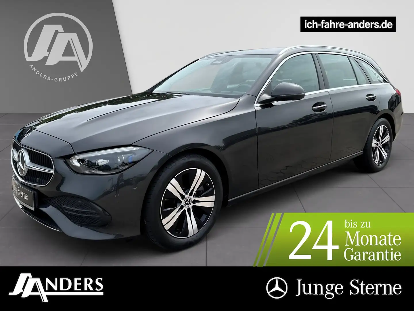 Mercedes-Benz C 200 d T Avantgarde+MBUX+Digital+AHK+Kam+EASY-P Gris - 1