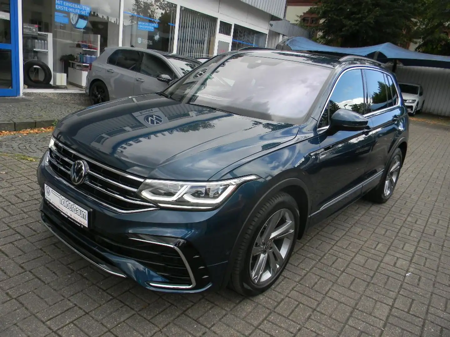 Volkswagen Tiguan R-Line 1,5 TSI DSG AHK,STH,LEDER,KAM. Blauw - 2