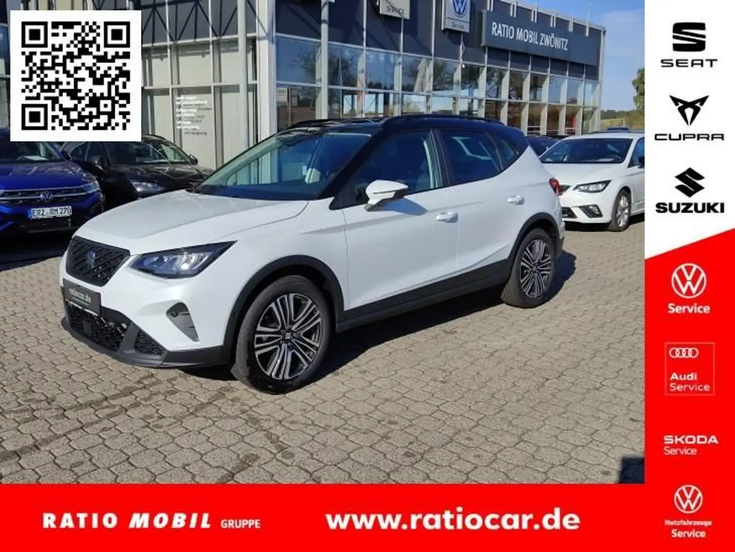SEAT Arona ARONA ROAD EDITION 1.0 TSI DSG NAVI SITZHEI. EPH Weiß - 1