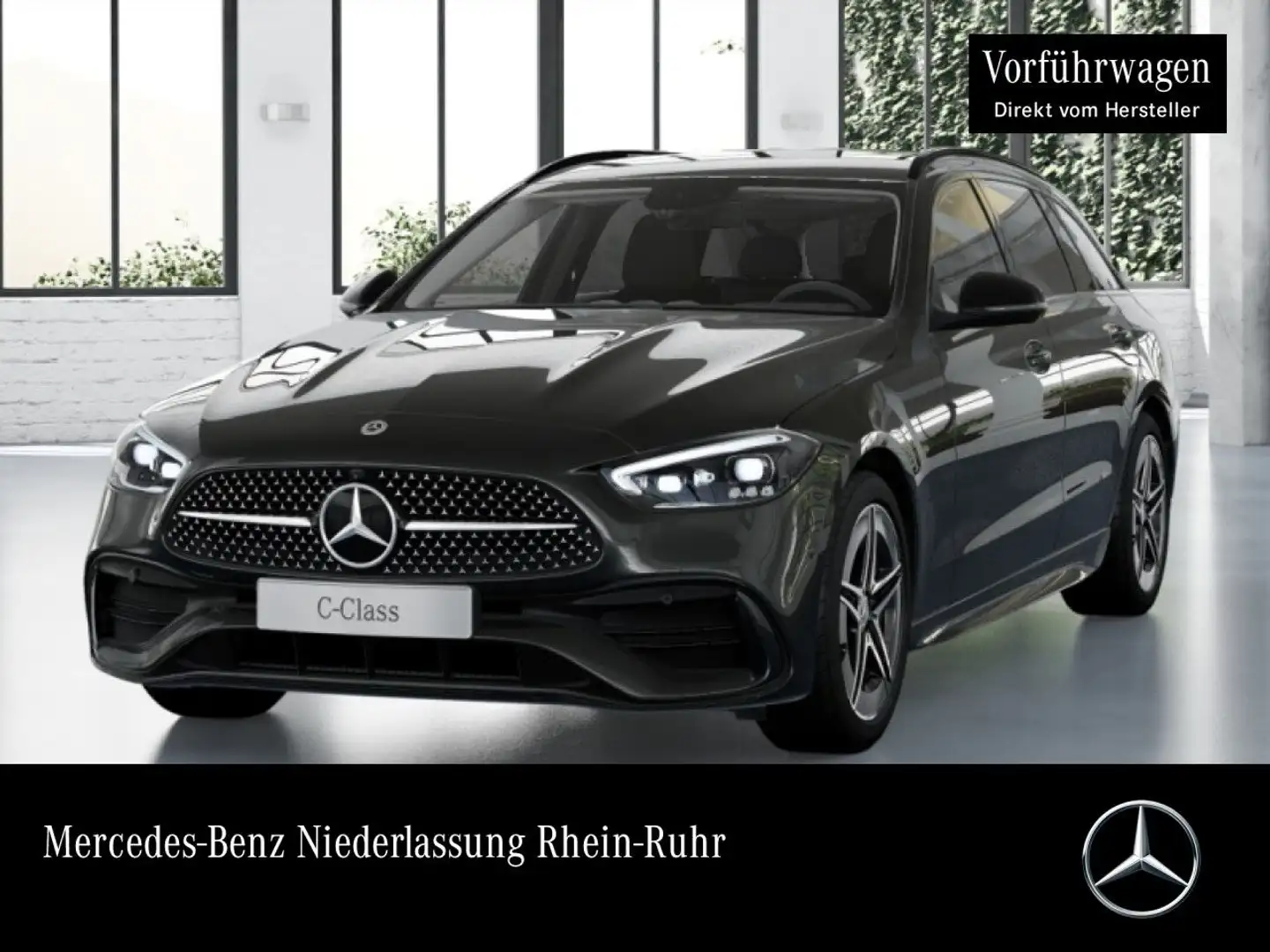 Mercedes-Benz C 200 T AMG+NIGHT+360+AHK+TOTW+KEYLESS+9G Grau - 1