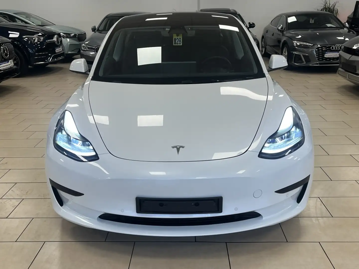 Tesla Model 3 RWD*LED*Cam*SHZ*PANO*NAVI*LEDER*1-Hand* Blanco - 2