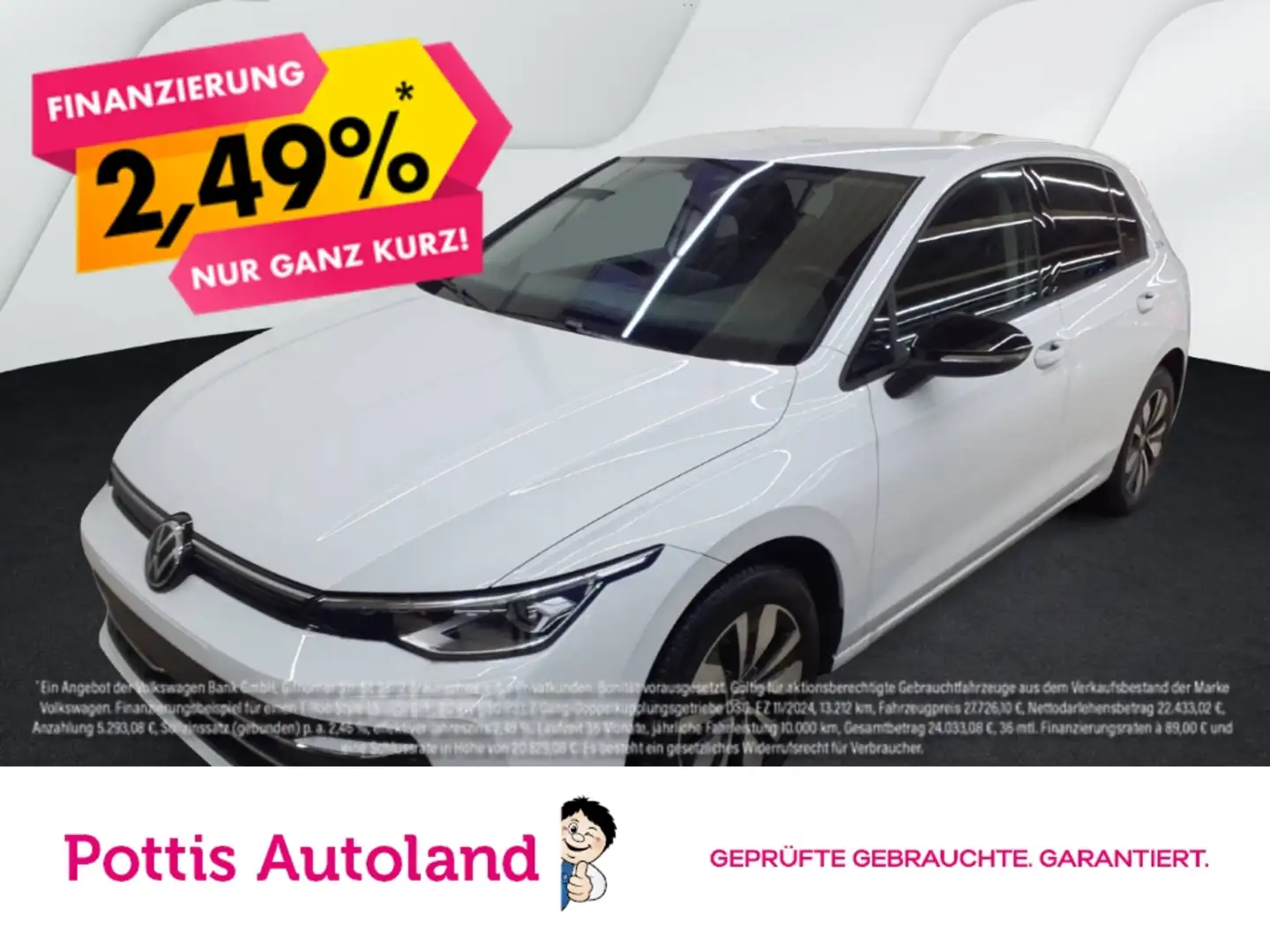 Volkswagen Golf 1.5 TSI GOAL NAVI AHK KLIMA SHZG PDC Weiß - 1