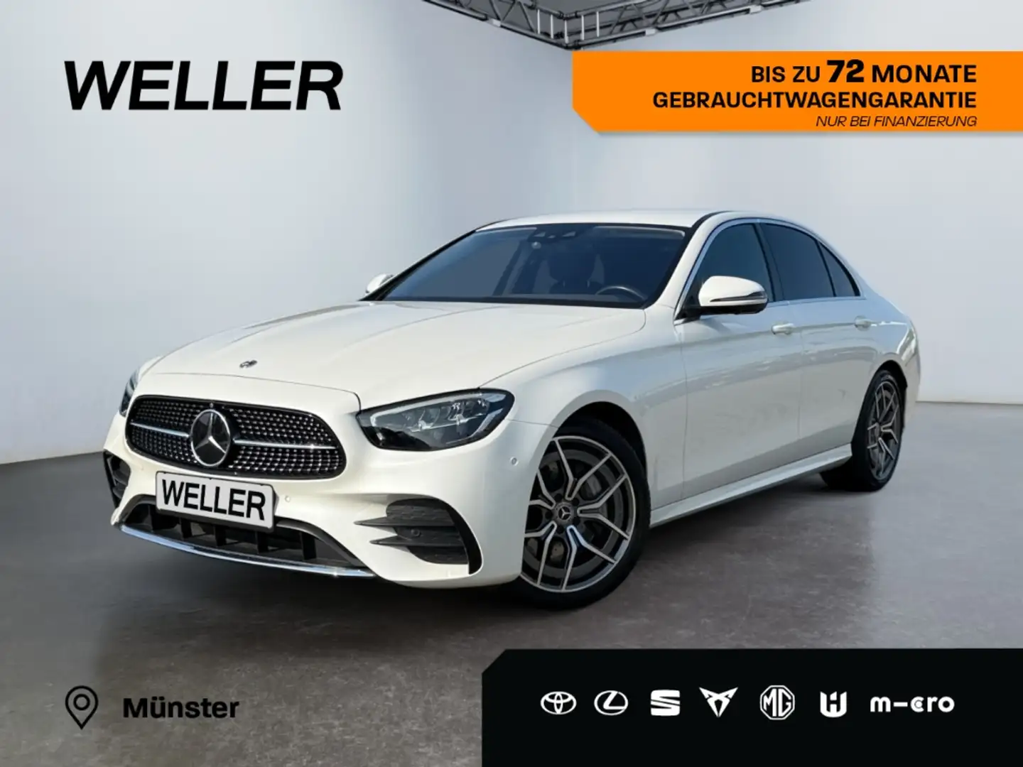 Mercedes-Benz E 300 9G AMG Line *LED*Distr+*360*Luftfw*Designo* Weiß - 1