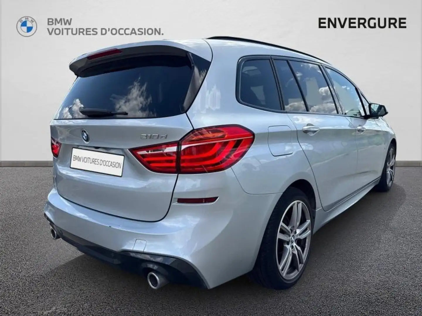 BMW 218 218dA 150ch M Sport Argent - 2