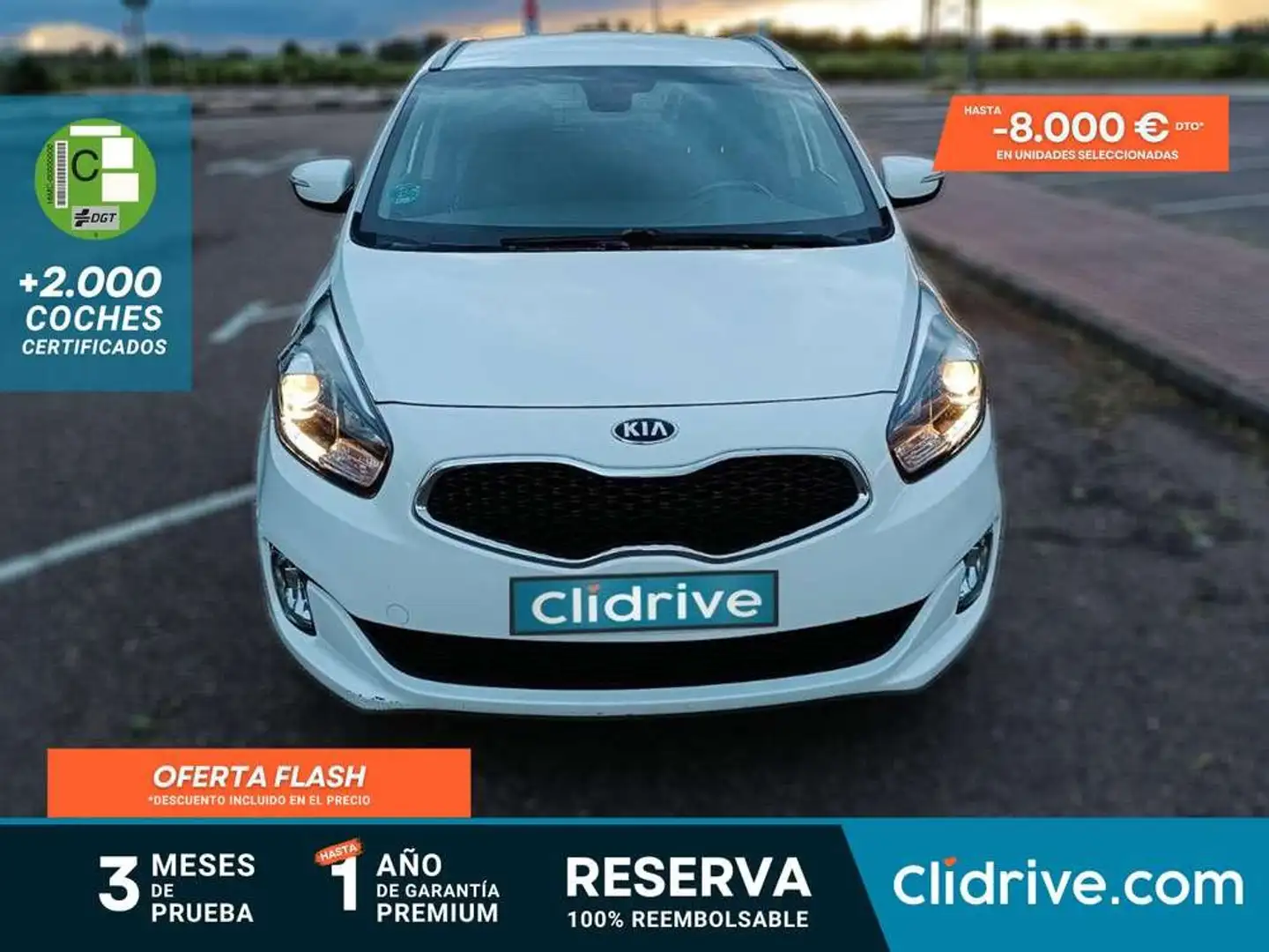 Kia Carens 1.7CRDi VGT Eco-Dynamics Tech Blanc - 1
