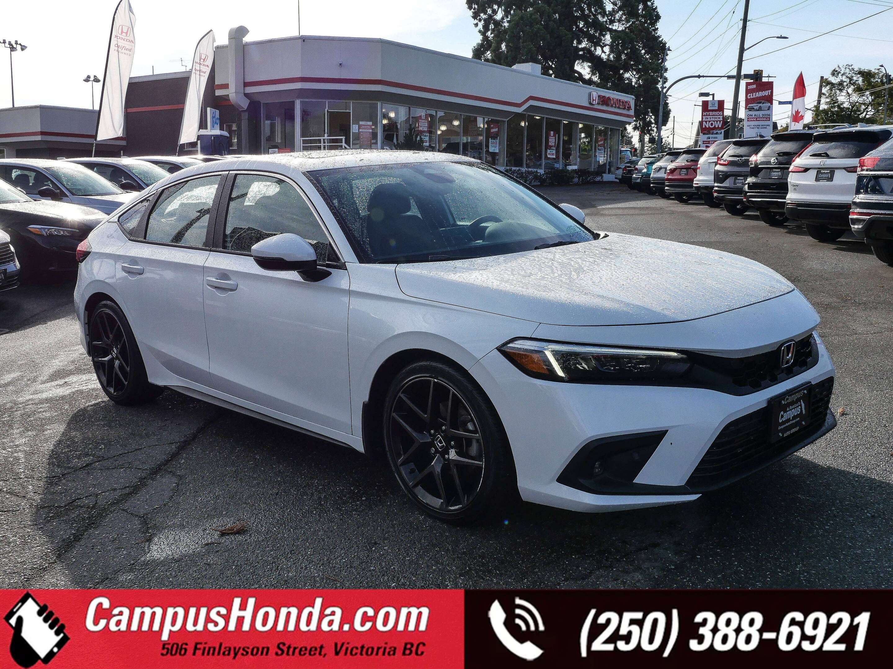 White 2023 Honda Civic Hatchback Hatchback Front-Wheel Drive Automatic