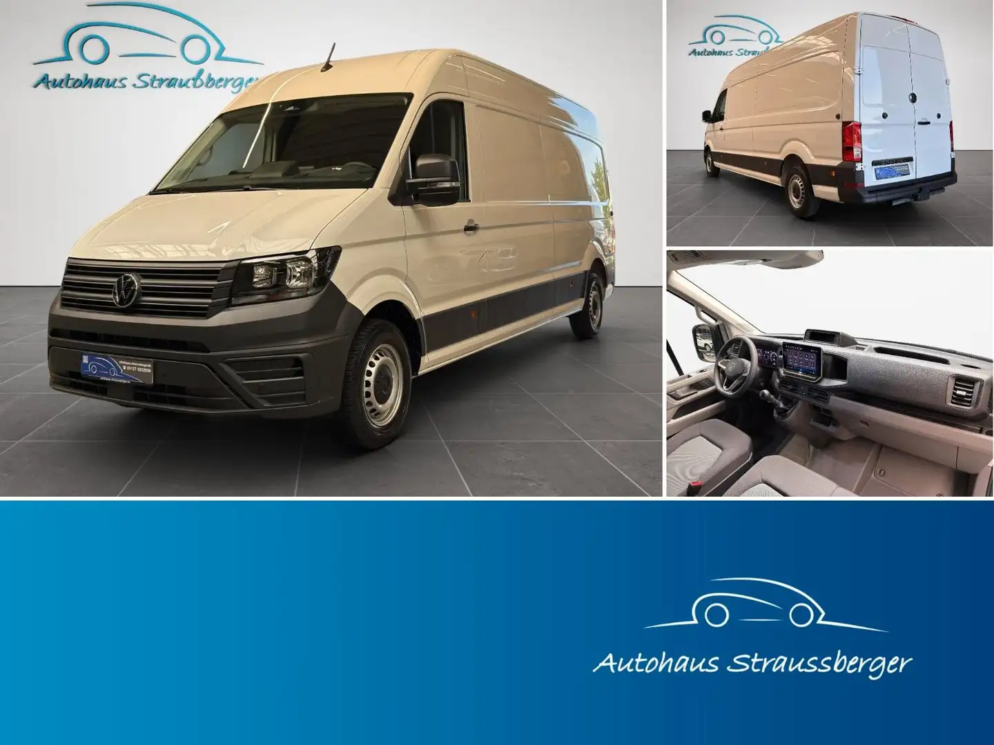 Volkswagen Crafter Kasten 35 lang Hochdach LED PDC Klima Weiß - 1