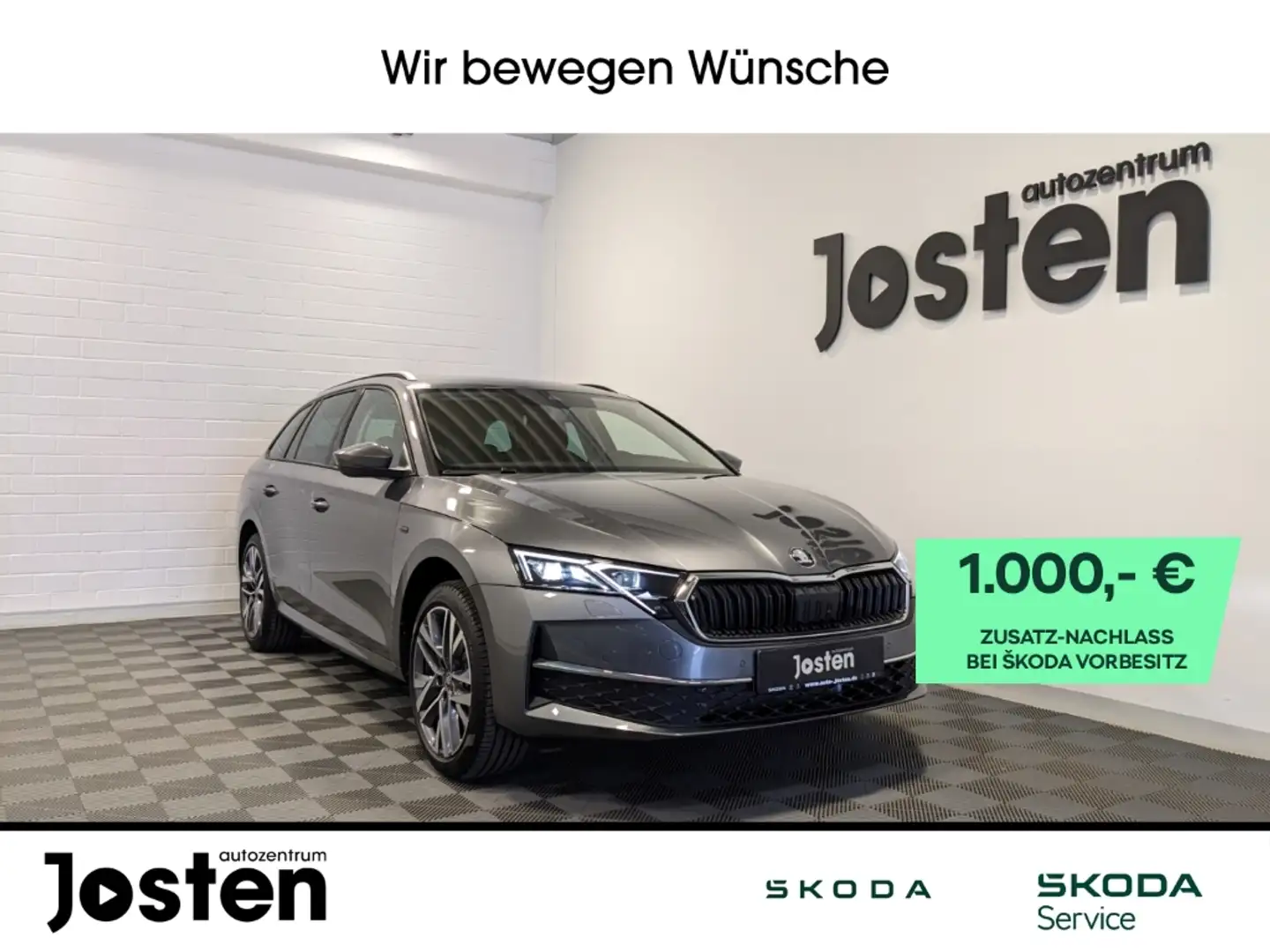 Skoda Octavia Combi Tour 2.0TDI AHK Fahrass. LichtSicht+ Winter+ Grau - 1