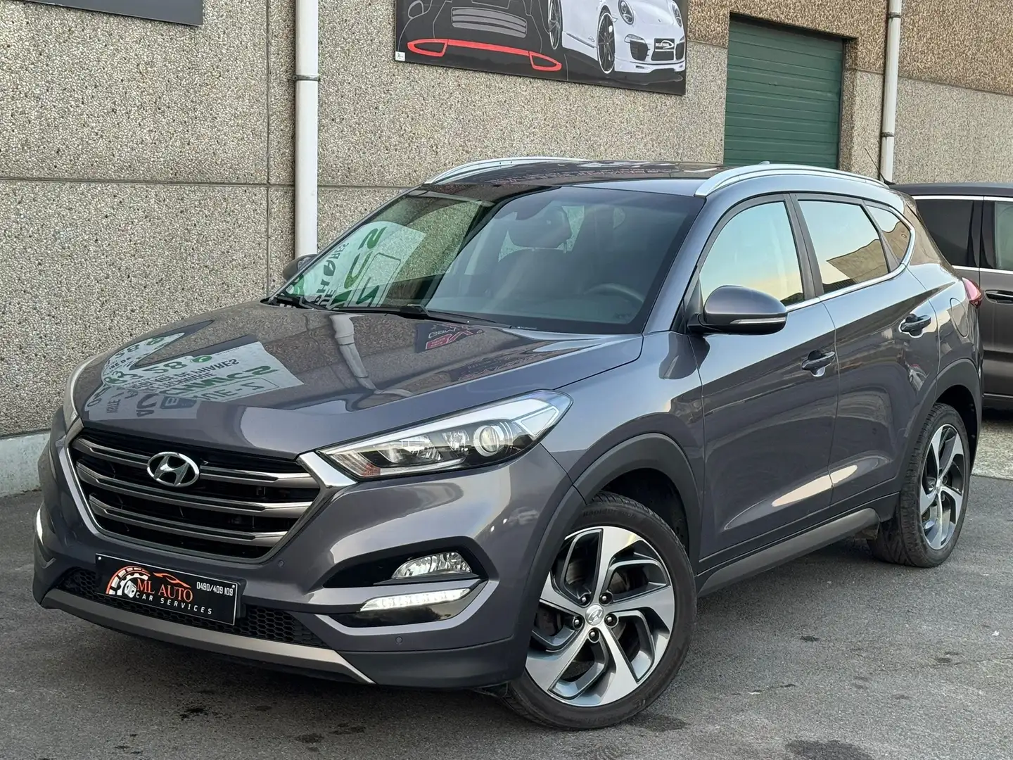 Hyundai TUCSON 1.7 CRDi 2WD Boite Auto Gps Caméra Cuir Carnet Bleu - 1