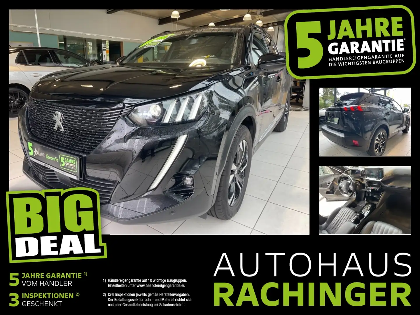 Peugeot 2008 e- Elektromotor 136 (e-)GT FIN ab2,99%+Navi Schwarz - 1