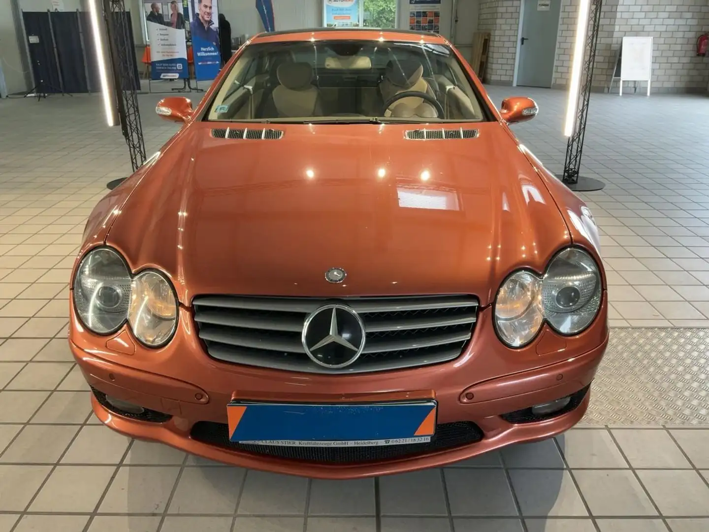 Mercedes-Benz SL 500 V8 AMG ORIGINALE!COLORE DESIGNO ORANGE!UNICA LEGGI Arancione - 2