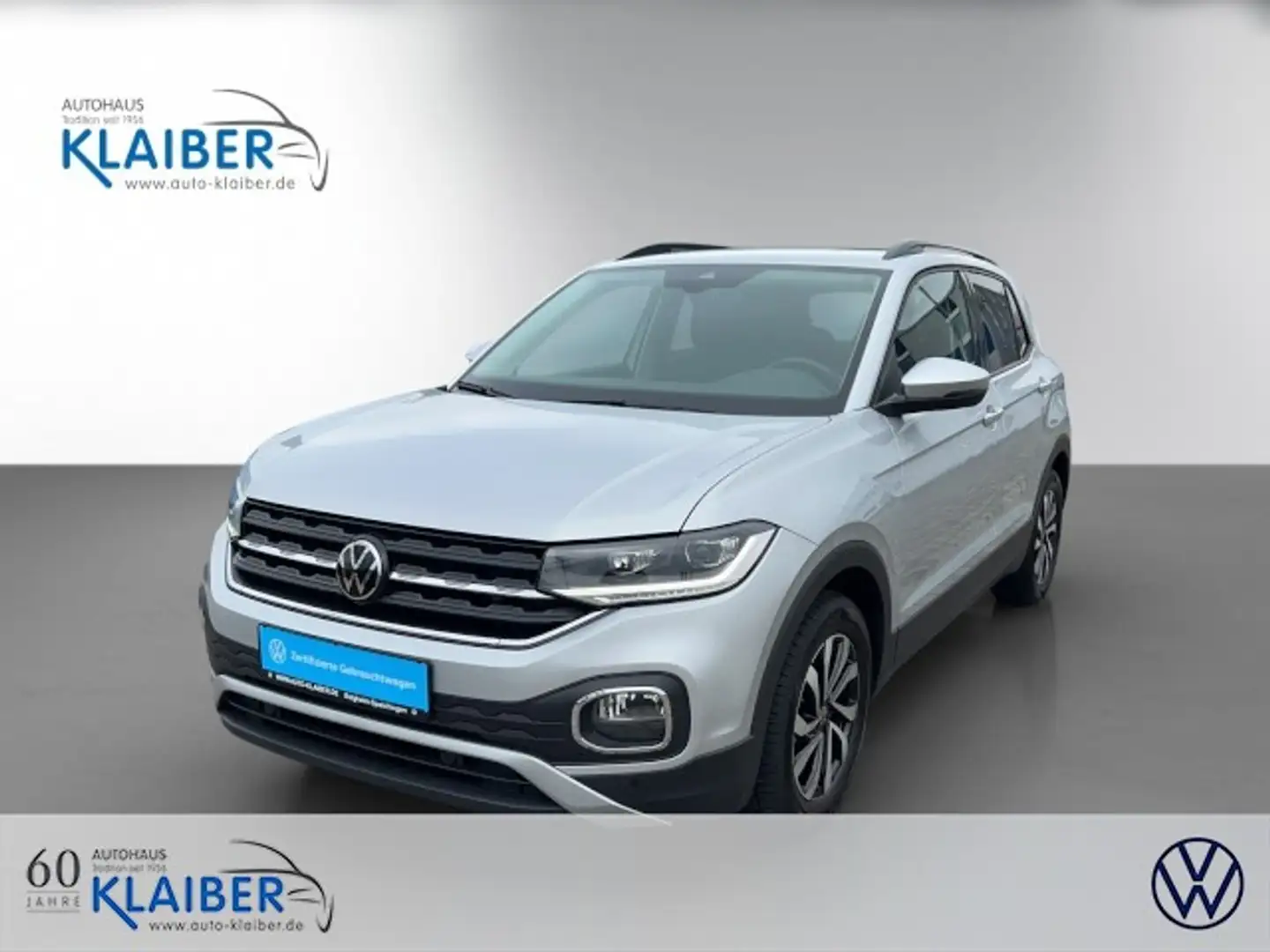 Volkswagen T-Cross Active 1.0 TSI 6-GANG+NAVI+LED+ACC+GARANTIE Klima Silber - 1