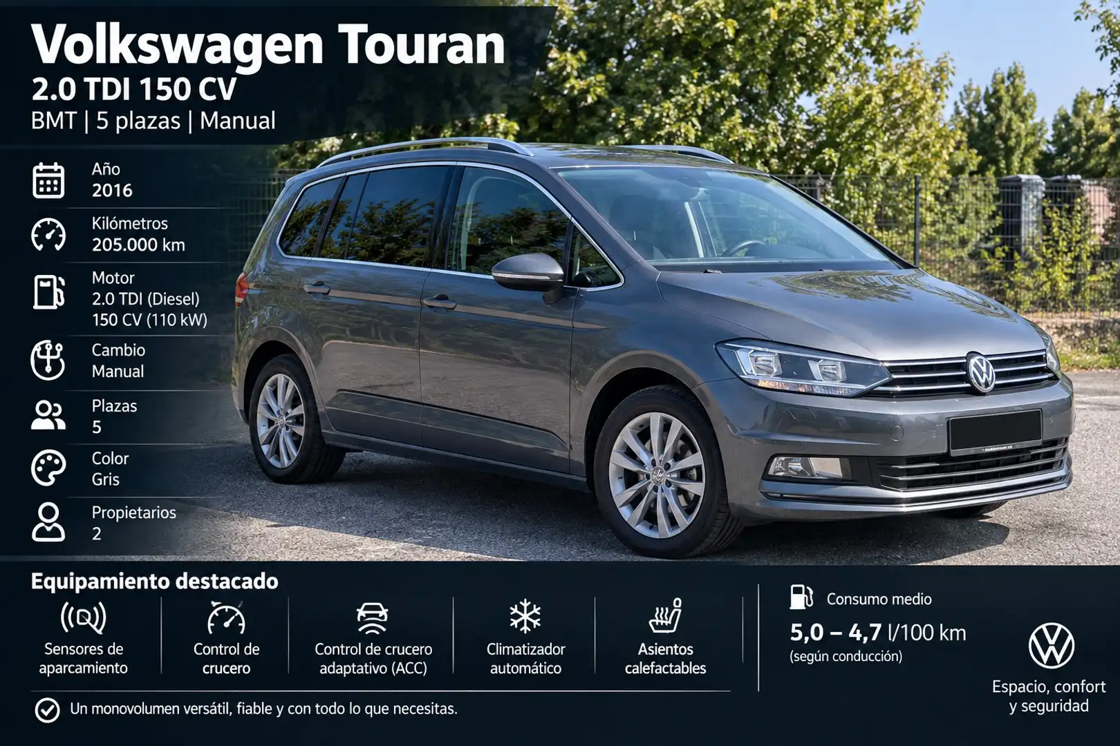 Volkswagen Touran 2.0TDI CR BMT Advance 110kW - 1