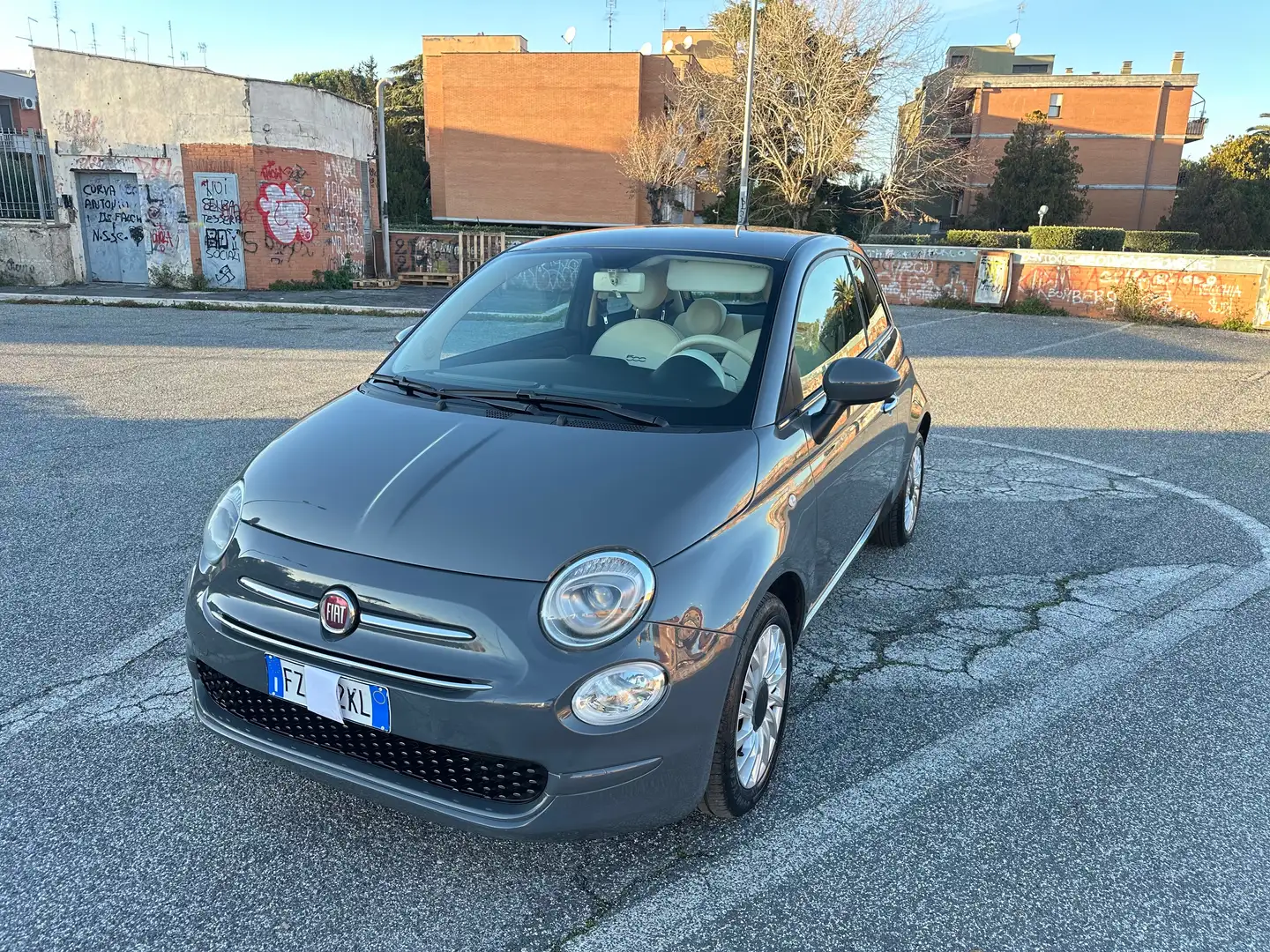 Fiat 500 1.2 GPL Lounge My20 Gris - 1