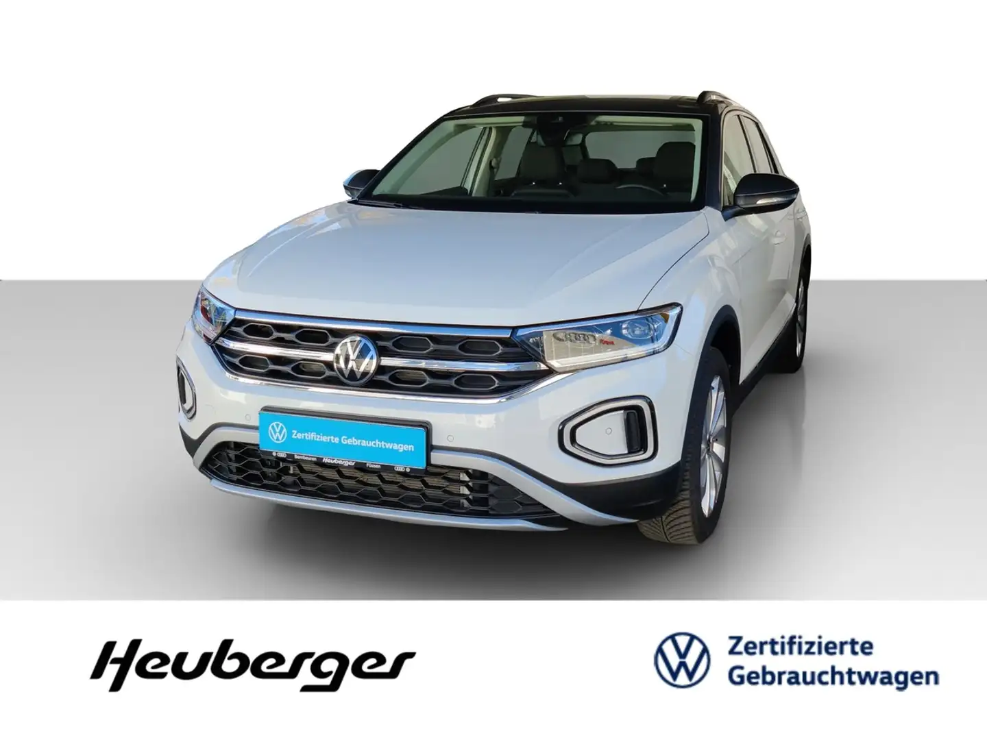 Volkswagen T-Roc 1.5 TSI DSG Style, LED, ACC, AHK, Navi Weiß - 1