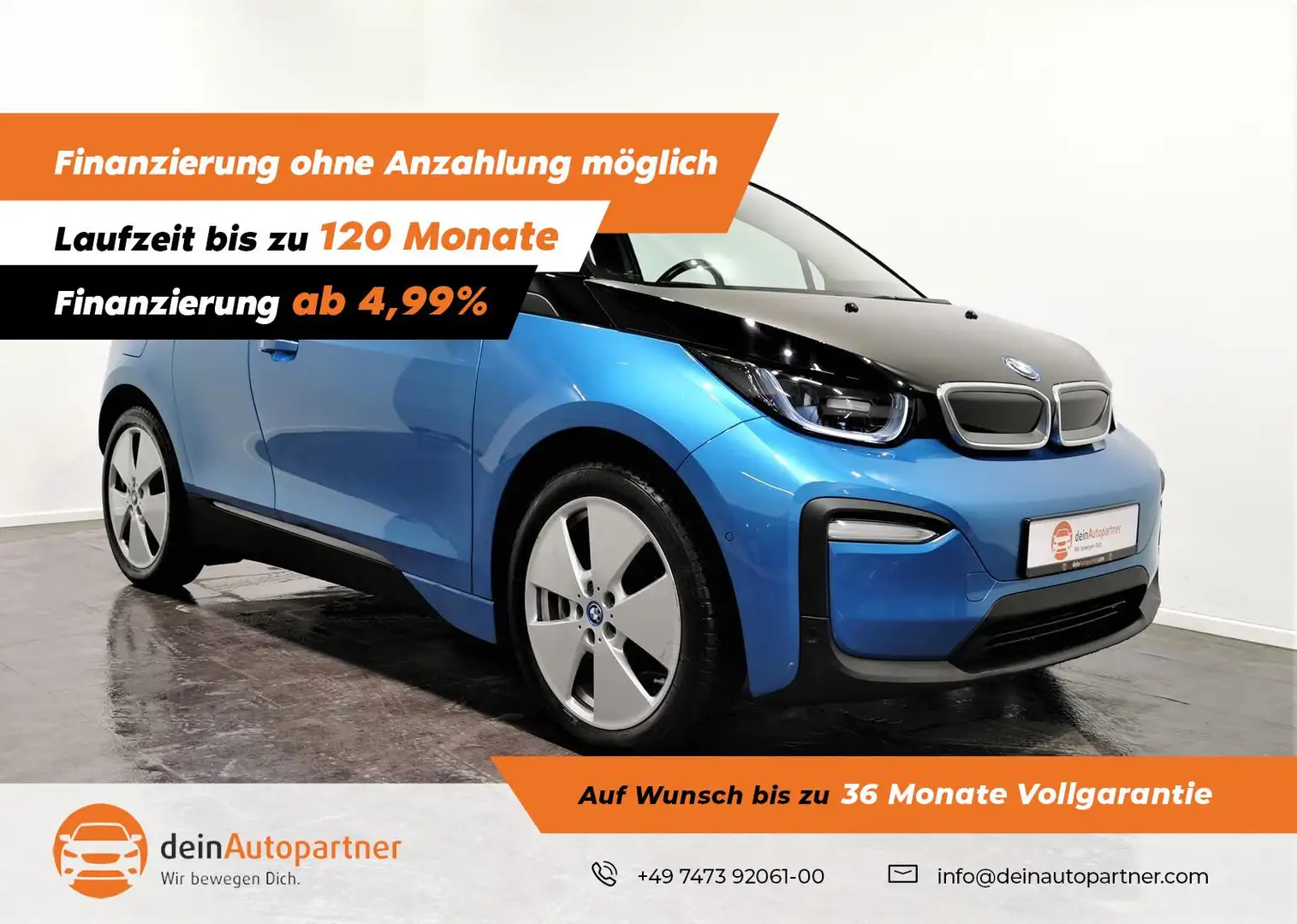 BMW i3 94Ah Leder Navi Schnelll. DAB Comf. Pak. Suit Blau - 1