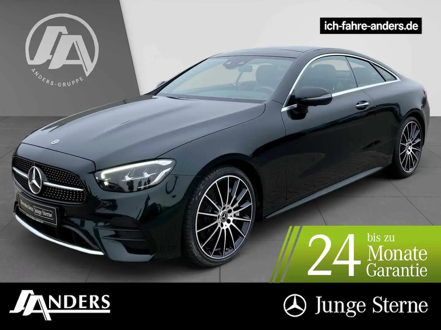Mercedes-Benz E 400 d 4M AMG+MBUX+Pano+Burm+HUD+LED+Key Groen - 1