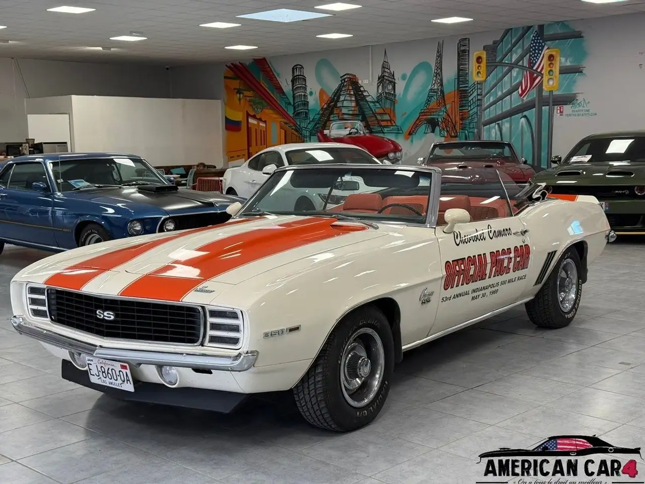 Chevrolet Camaro SS 1969 cabriolet - 350CI V8 - Pace Car officielle, foto 9