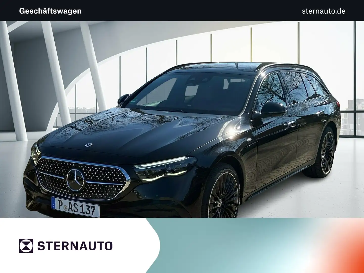Mercedes-Benz E 300 E 300 de AMG L Premium 4Matic Pano.+Airmatic+AHK Schwarz - 1