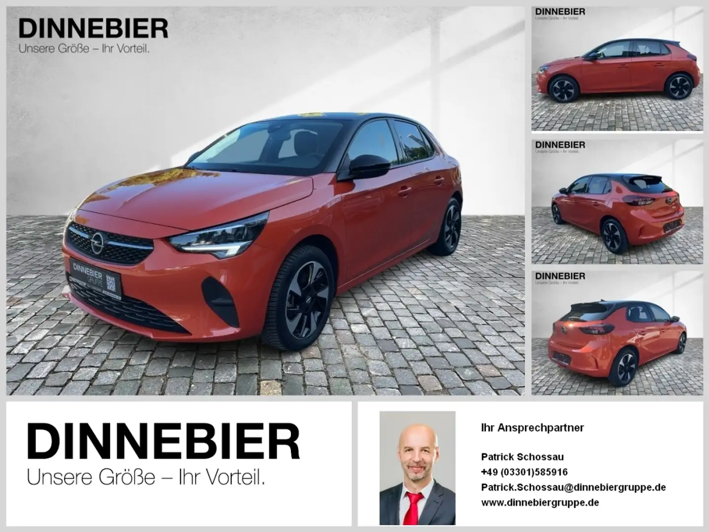 Opel Corsa-e Edition (MJ22B) FLA LED KAM LM KlimaA SHZ PDC Orange - 1