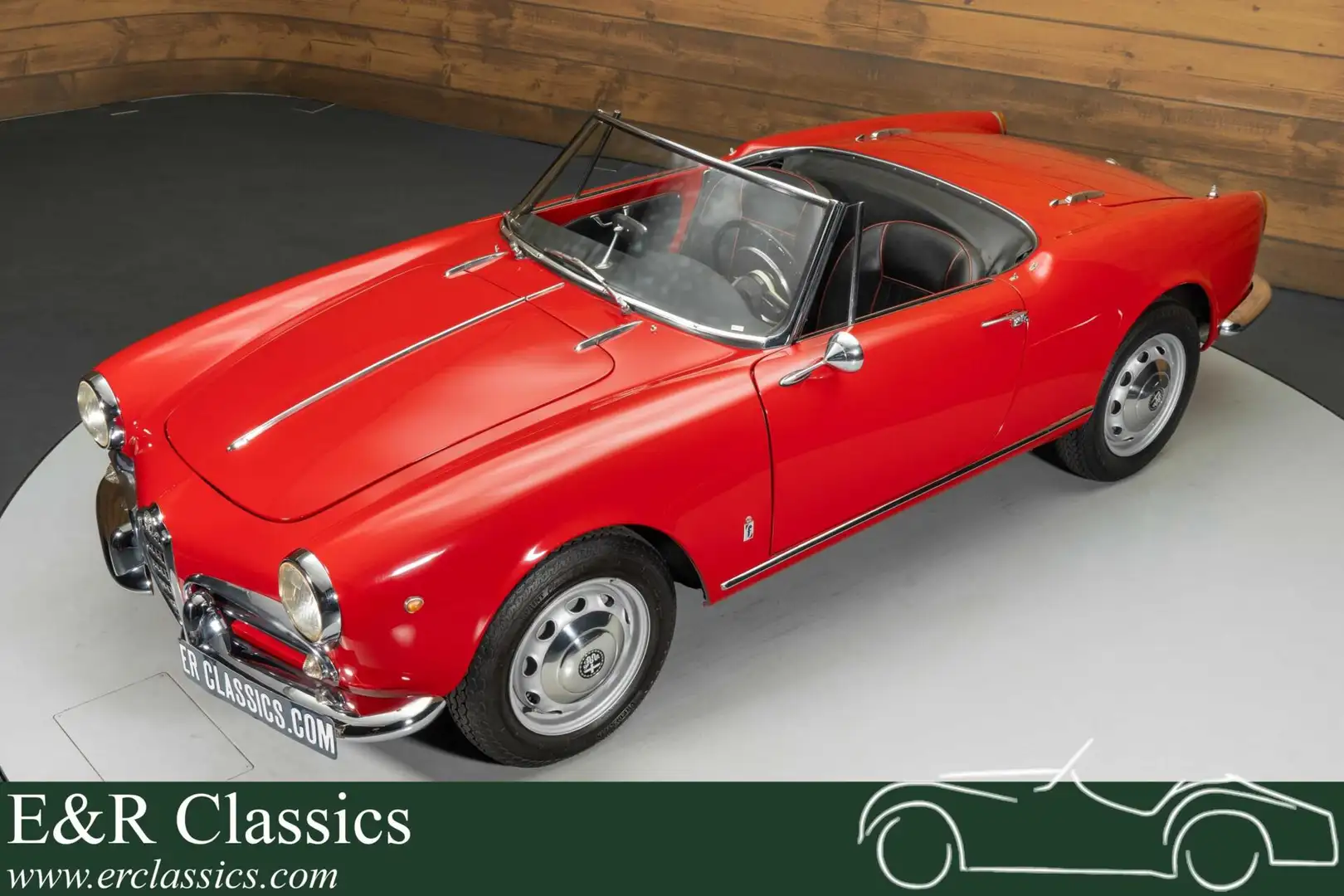 Alfa Romeo Spider Guilietta Cabriolet - 1961 Rood - 1