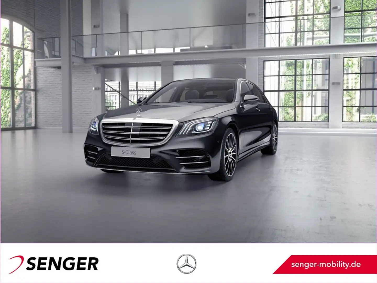 Mercedes-Benz S 560 4M lang AMG Distronic Multibeam Pano 360°K Чорний - 1
