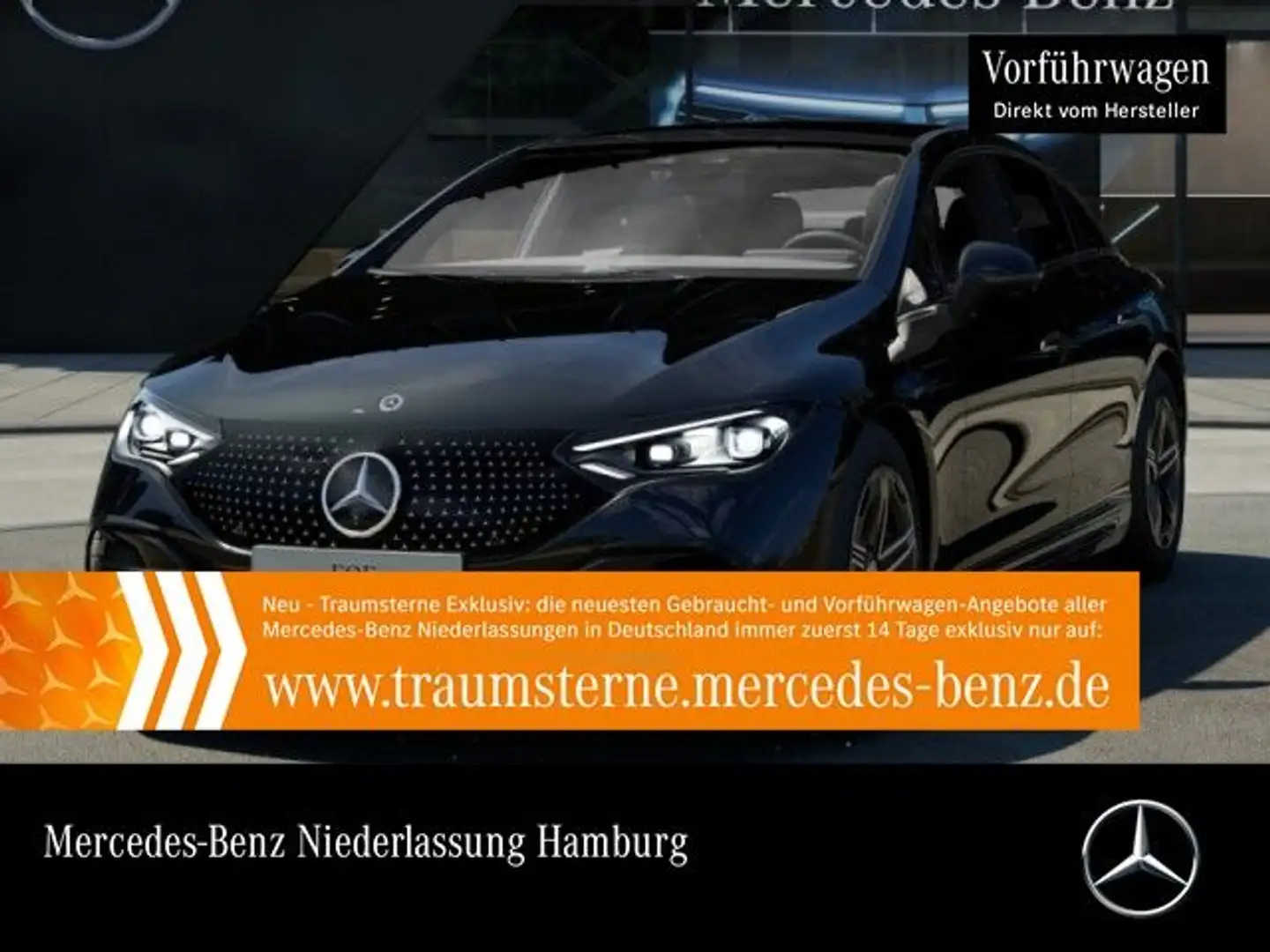 Mercedes-Benz EQE 300 AMG Fahrass WideScreen Pano Burmester PTS Schwarz - 1