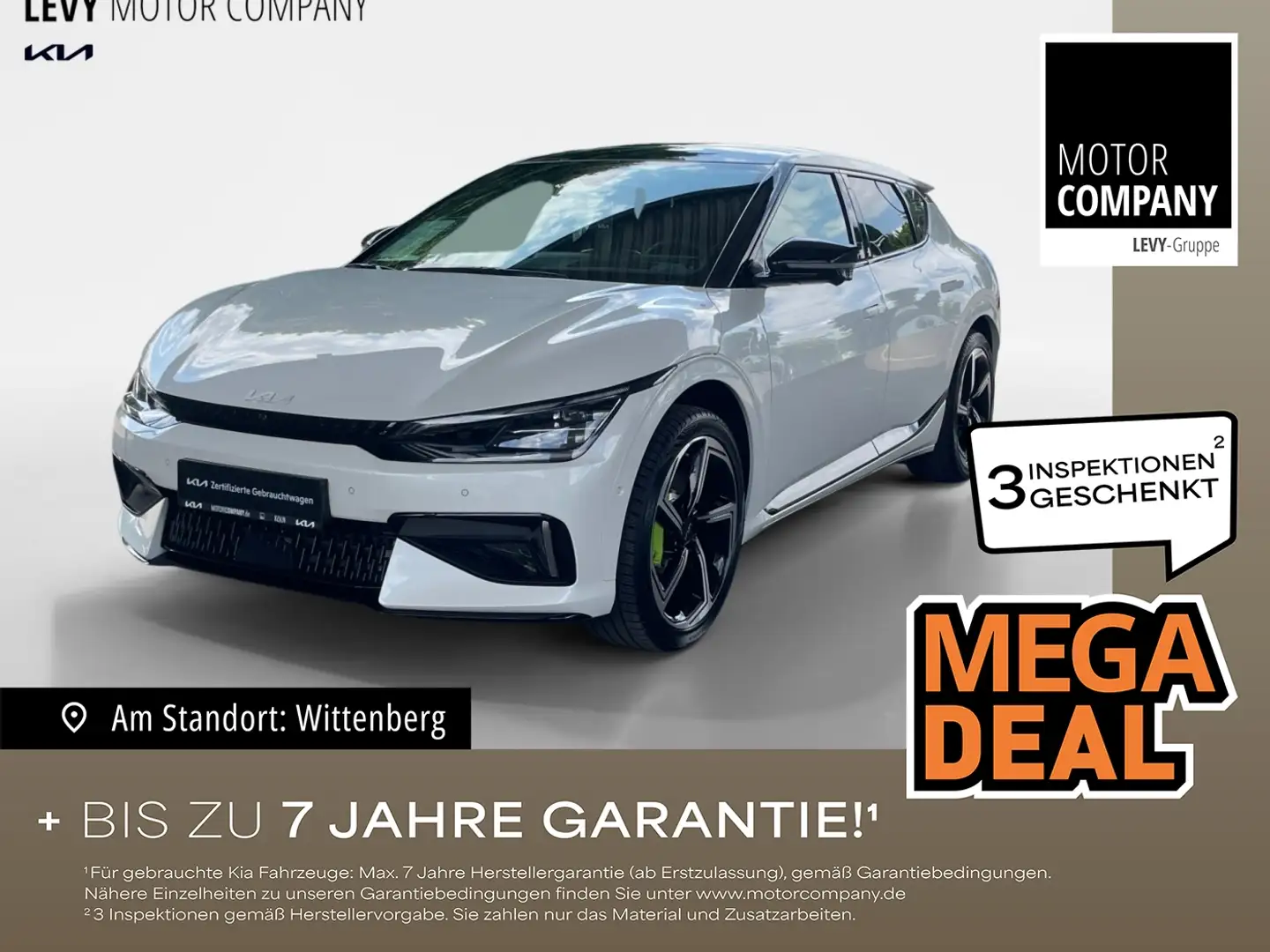 Kia EV6 GT+MY24+Panorama+Allwetter+Navi+360°R.Kamera Blanc - 1