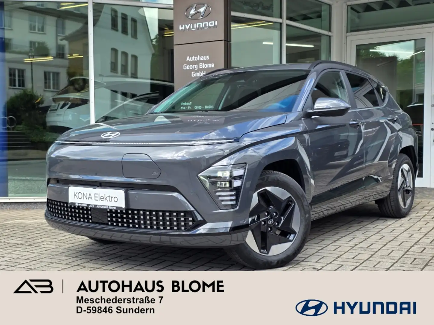 Hyundai KONA Elektro 65,4 kWh TREND, Assistenz-Paket, el, Heckk Gris - 1