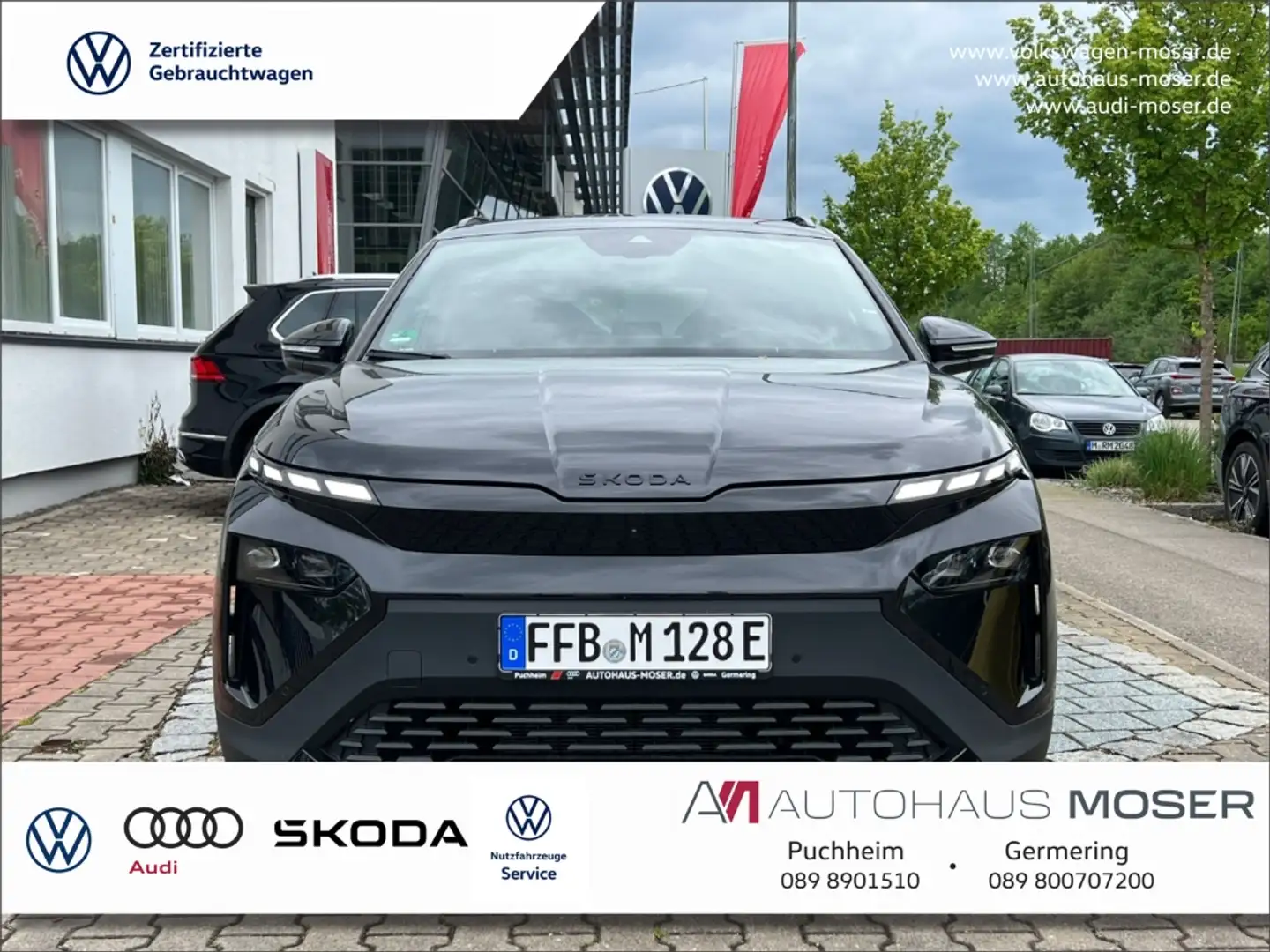 Skoda Elroq RS 4x4 84 AHK*HeadUp*Canton*MTRX*Pumpe*360!!! Zwart - 1