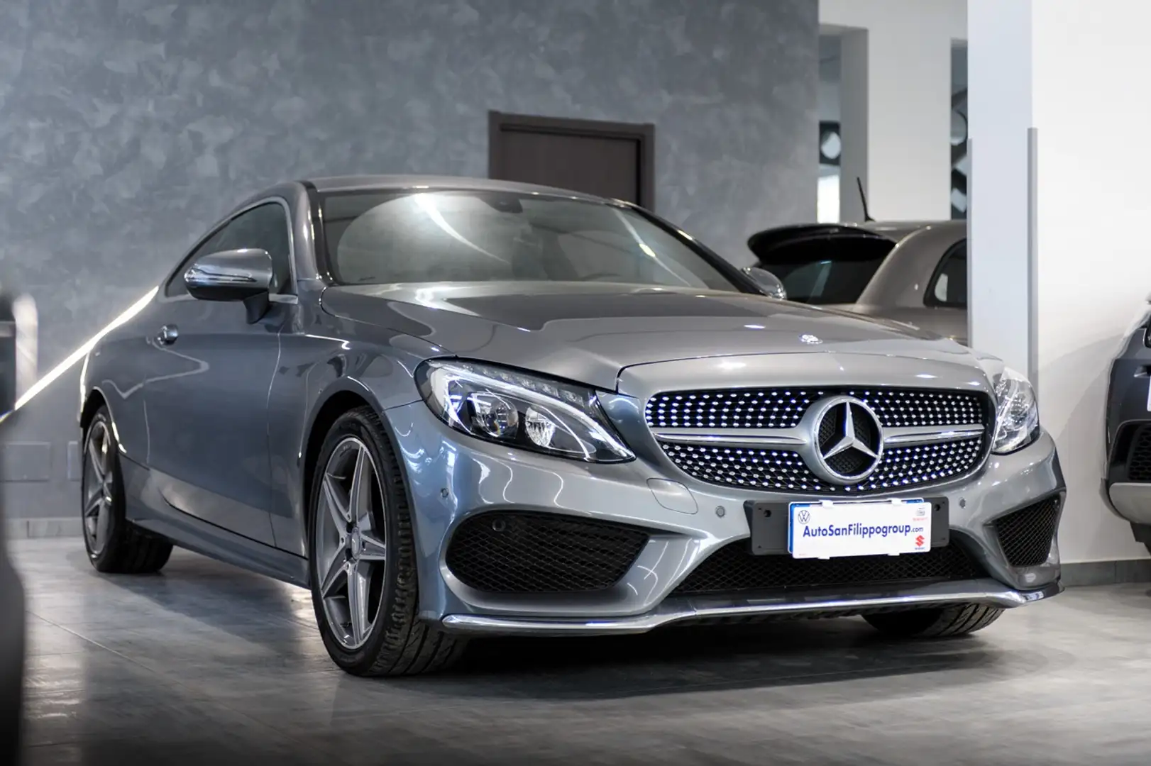 Mercedes-Benz C 220 C 220 D COUPE' PREMIUM AMG CERCHI 19-NAVY-MANUALE Grau - 2
