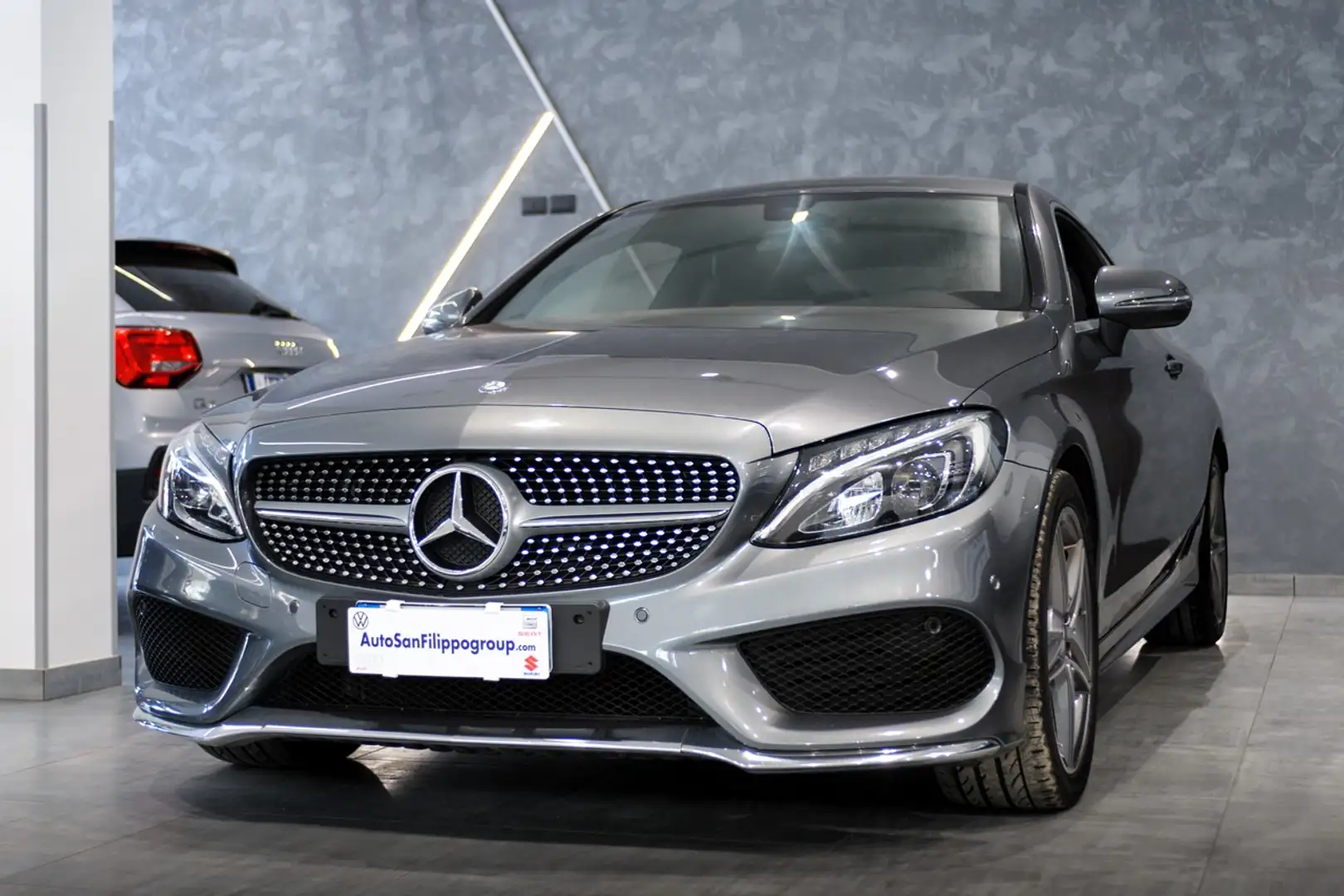 Mercedes-Benz C 220 C 220 D COUPE' PREMIUM AMG CERCHI 19-NAVY-MANUALE Grau - 1