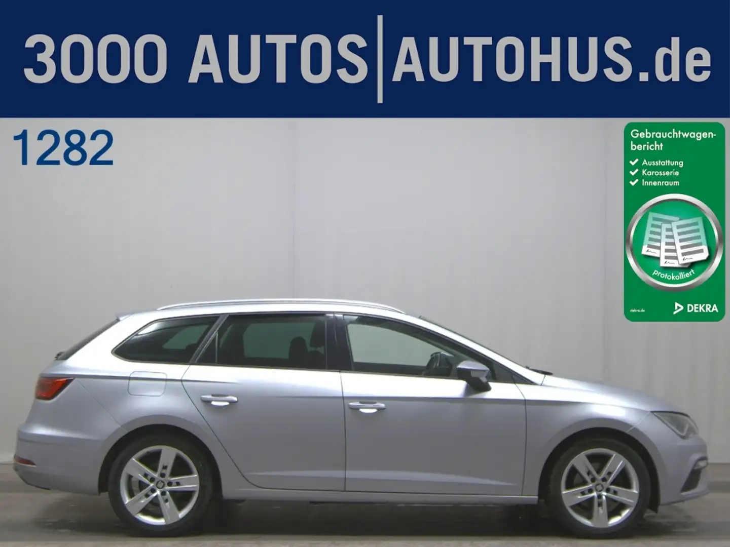 SEAT Leon 1.5 TSI ST FR Navi LED vc AUT Sportp. LM Silber - 1