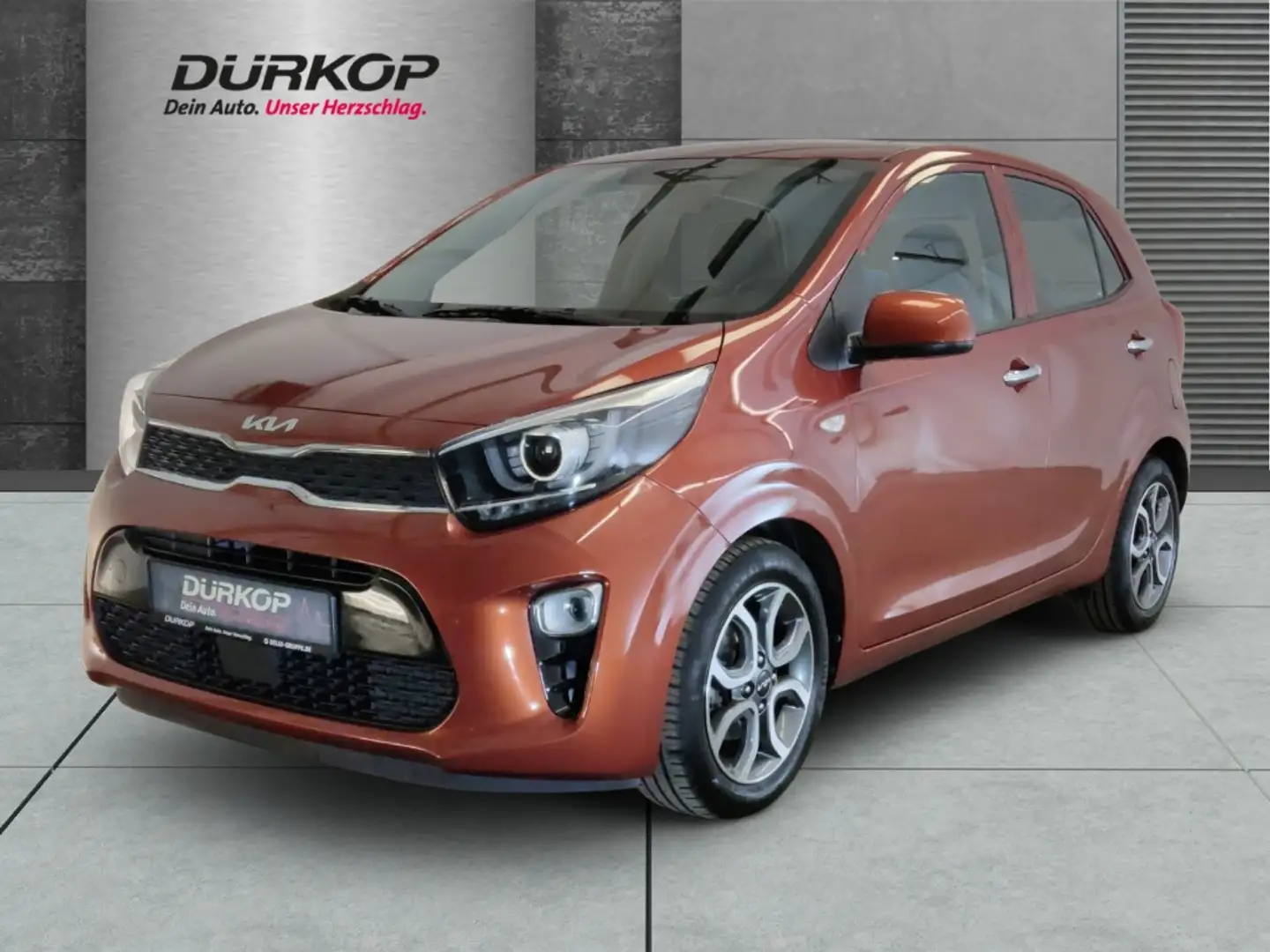 Kia Picanto 1.2 SPIRIT Klimaautom DAB Rückfahrkam. Tel.-Vorb. Oranje - 1