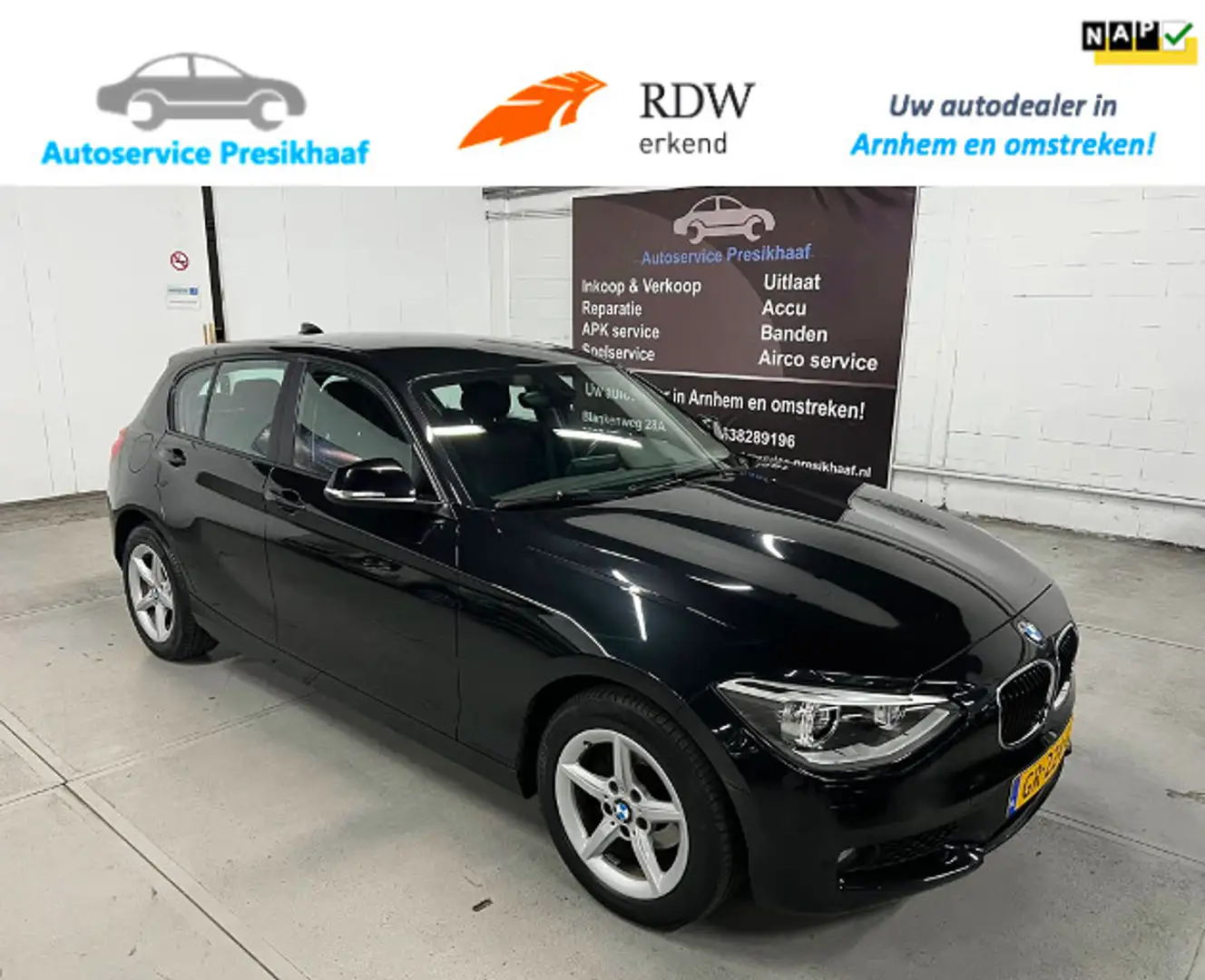 BMW 116 1-serie 116i Executive Automaat NAVIGATIE / LM VEL Noir - 1