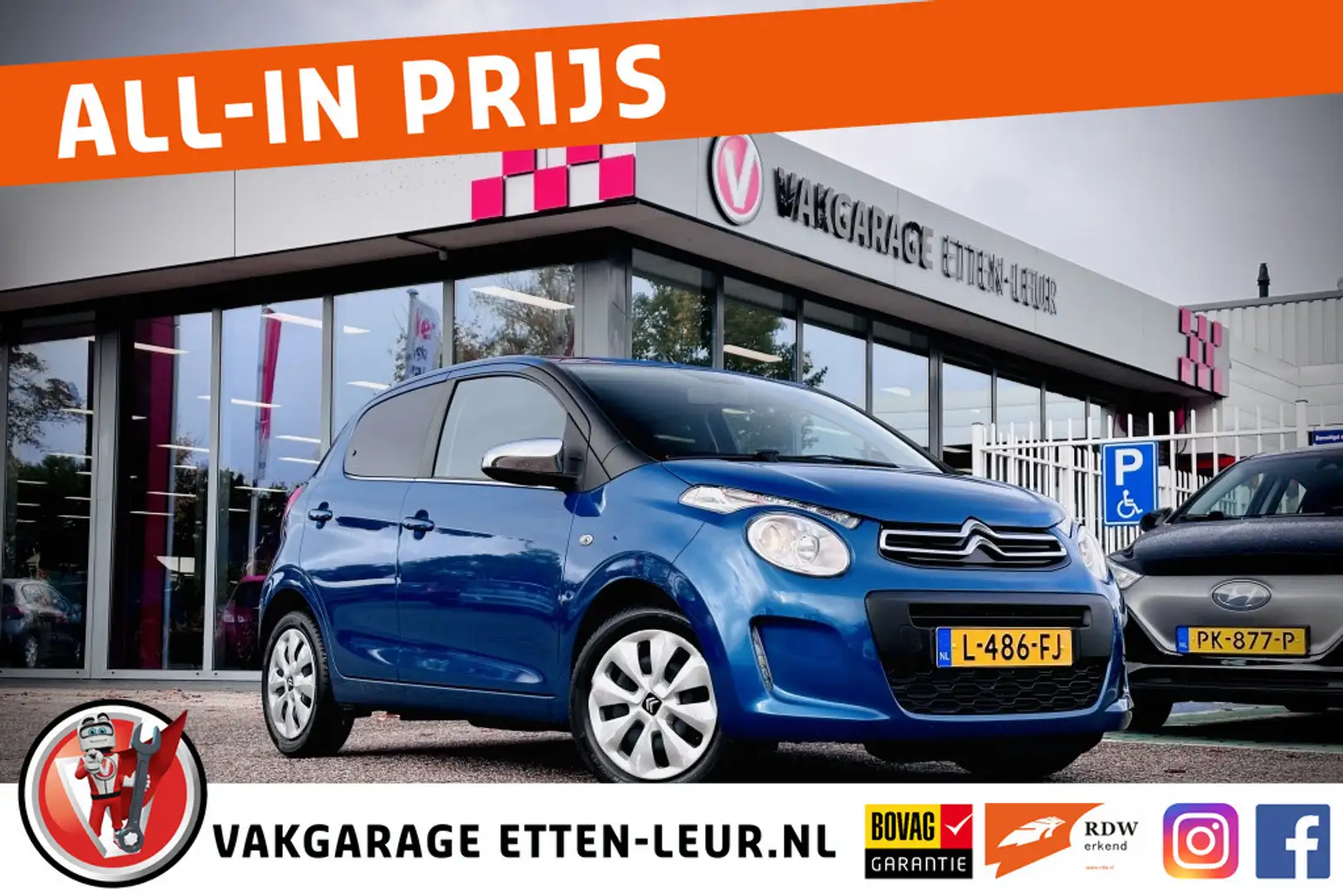 Citroen C1 1.0 VTi Feel | CAMERA | APPLE + ANDROID | AIRCO Bleu - 1