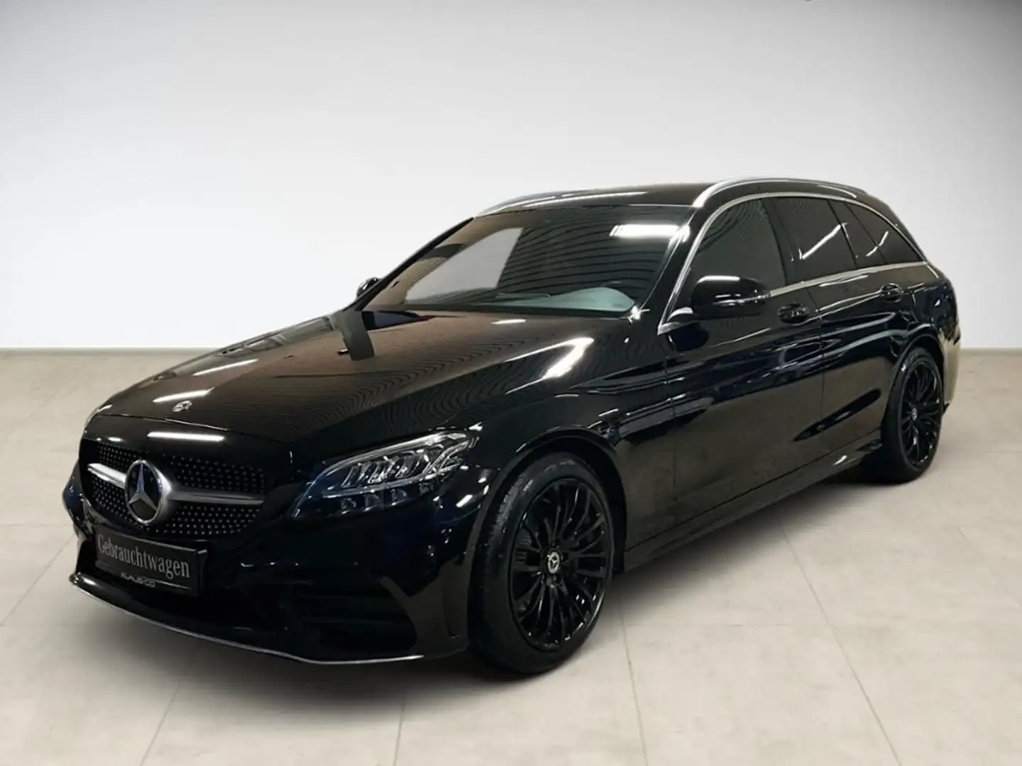 Mercedes-Benz C 200 d AMG T-Modell AHK AUT KeyLess KlimaA LED Schwarz - 1