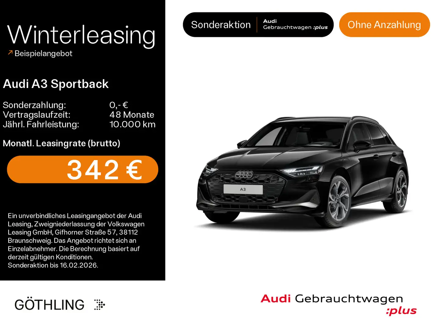 Audi A3 40 TFSIe Advanced S tro*Sonos*HUD*L Schwarz - 1