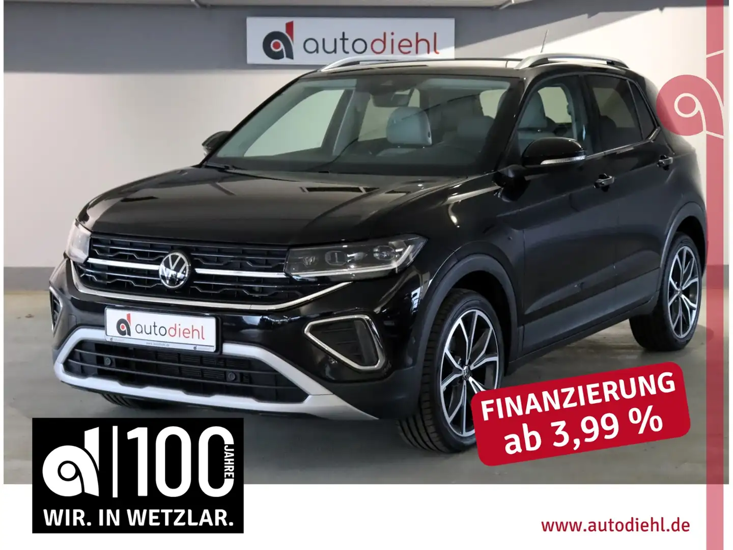 Volkswagen T-Cross 1.5 TSI DSG Style *AHK*NAVI Schwarz - 1
