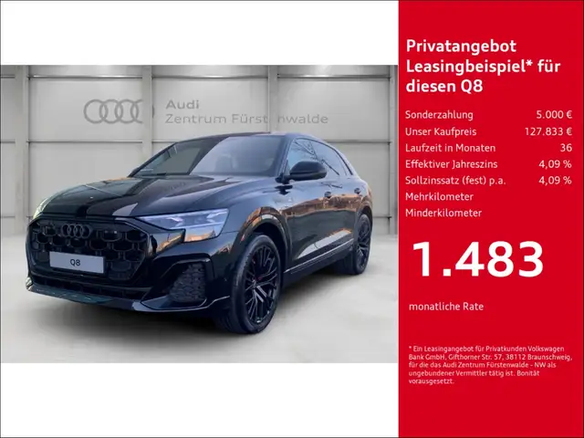 Audi Q8 TDI quat. Sline Business+AHZ+Panodach+Designpaket