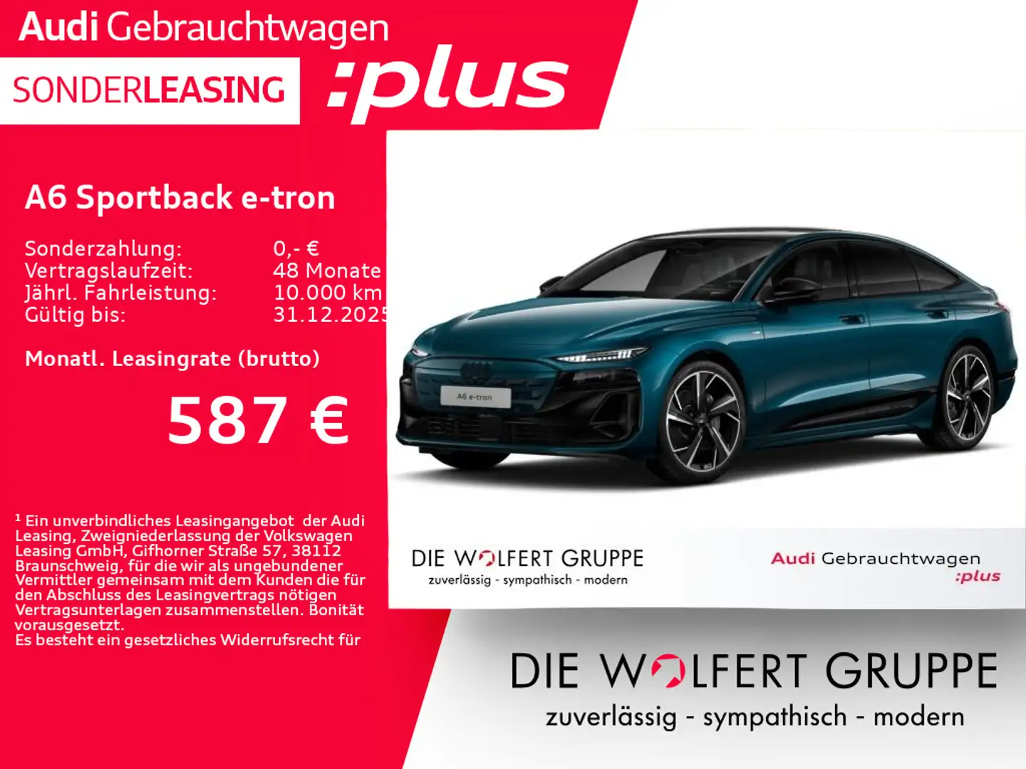 Audi A6 e-tron performance ACC*360°*AHK*B&O Bleu - 1