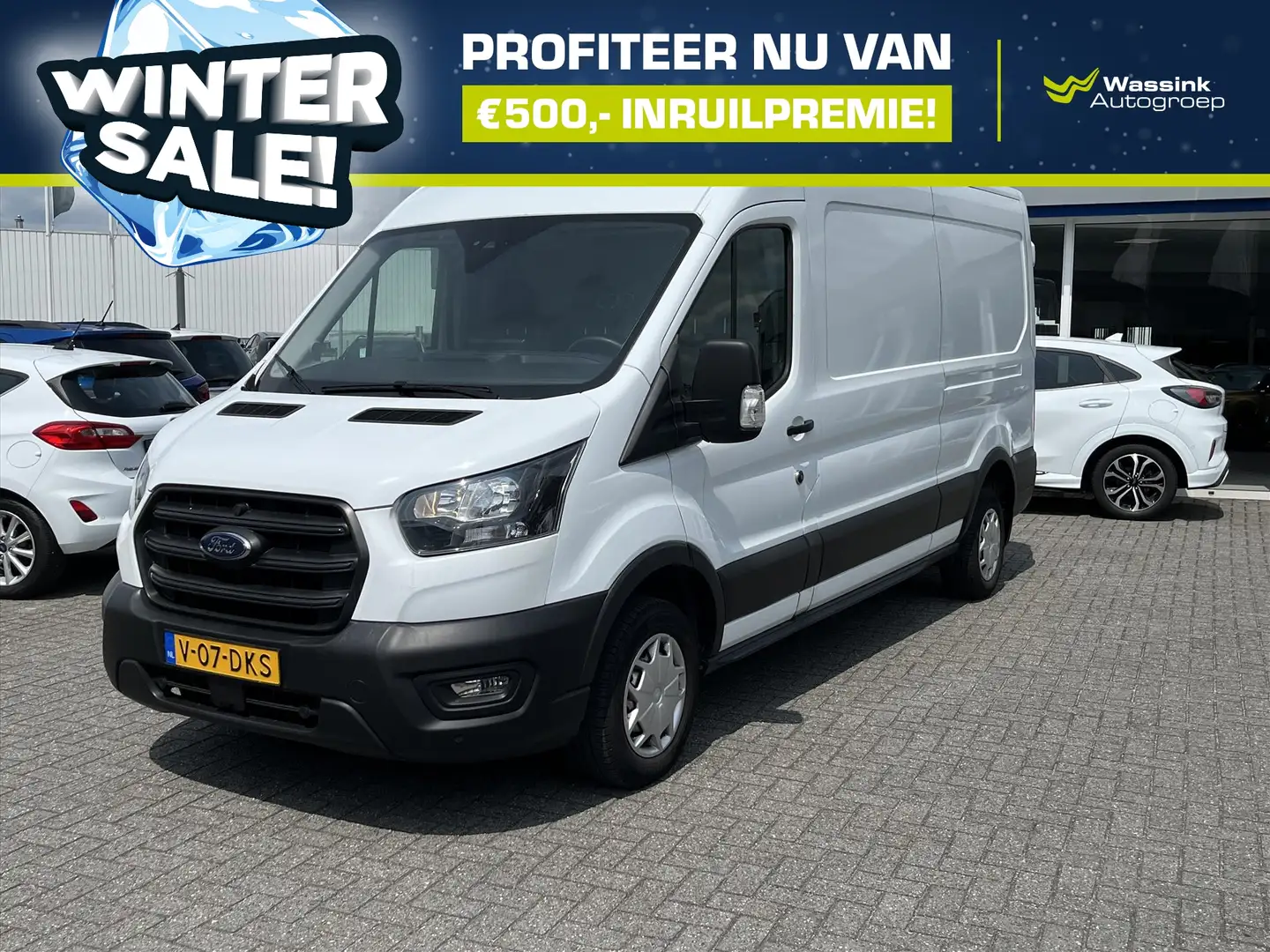 Ford Transit GB 310 L3H2 TDCi 130pk Trend | WINTERSALE | 12 inc Blanc - 1