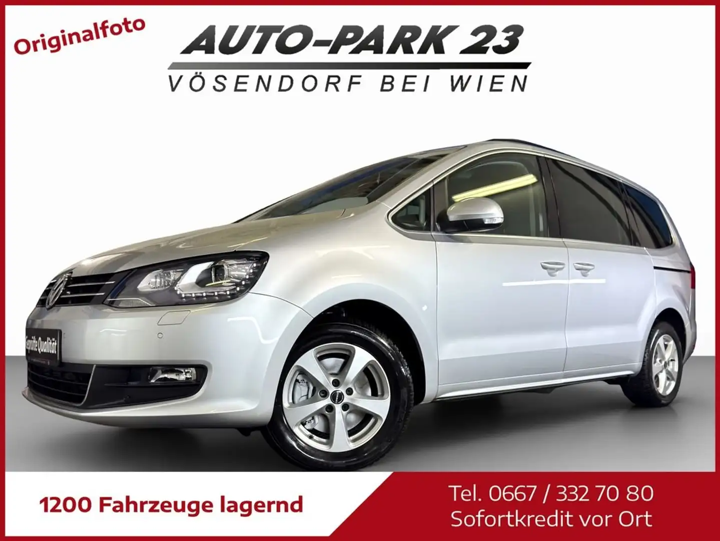 Volkswagen Sharan Sharan 2,0TDI Karat 4Motion**7.SITZER*NAVI*MOD2016 Silber - 1