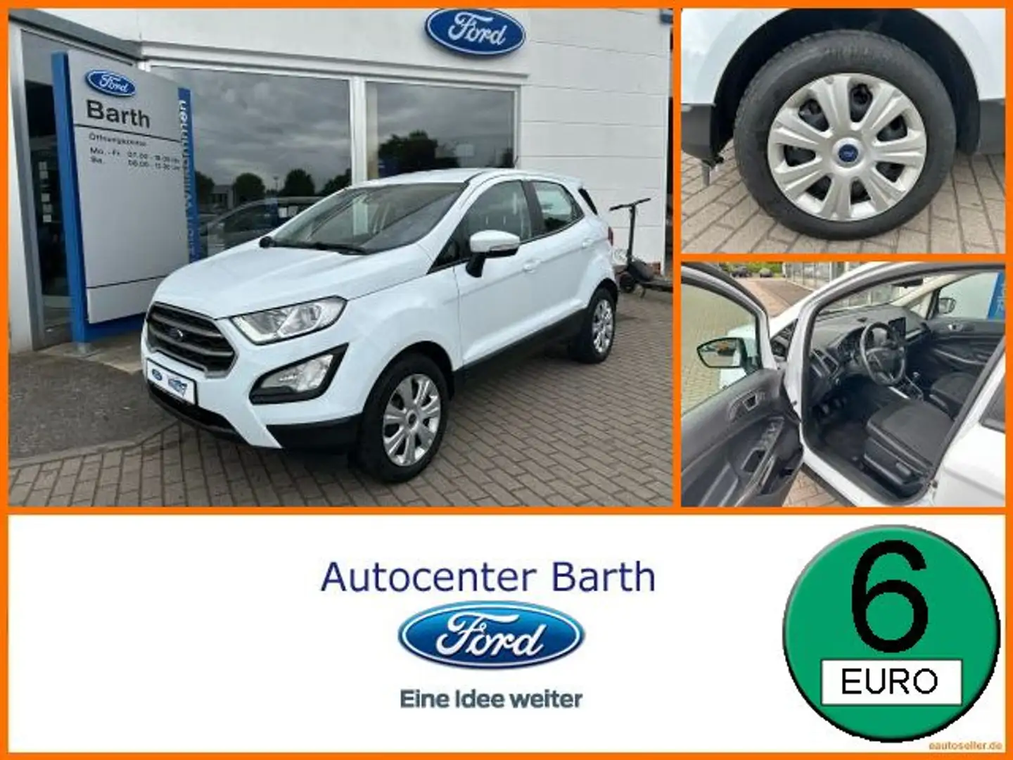 Ford EcoSport 1.0 EcoBoost Cool & Connect LED DAB Weiß - 1