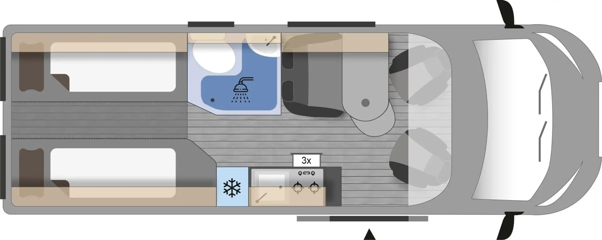 Clever Runner Citroen Fahrzeug noch verfügbar Grau - 2