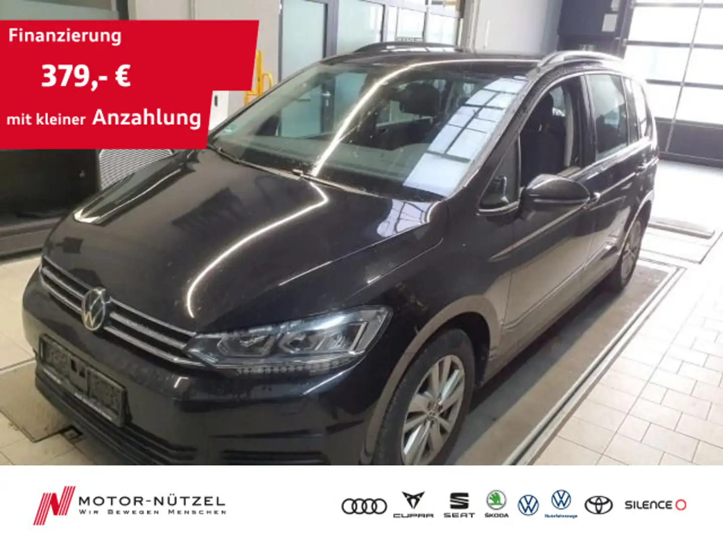 Volkswagen Touran 2.0 TDI DSG CL LED+NAV+ACC+SHZ+PDC+RFK+VC Schwarz - 1